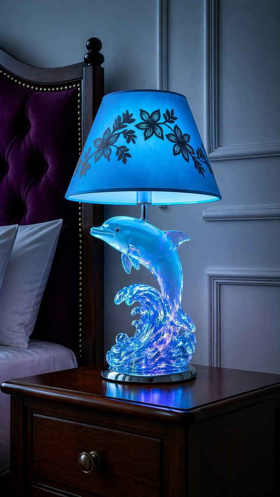 This majestic pink dolphin lamp. (Dural Vinnies)