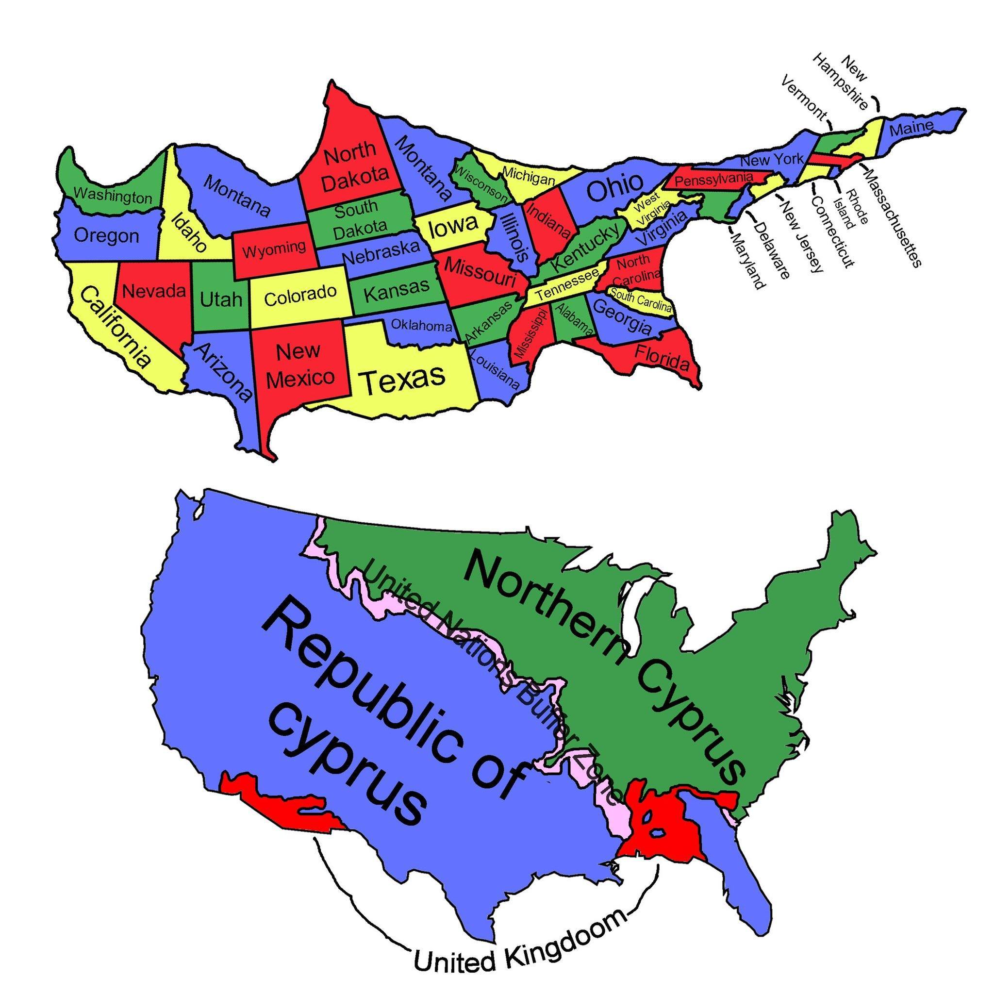 Logan - If the USA and Cyprus swapped borders | Facebook