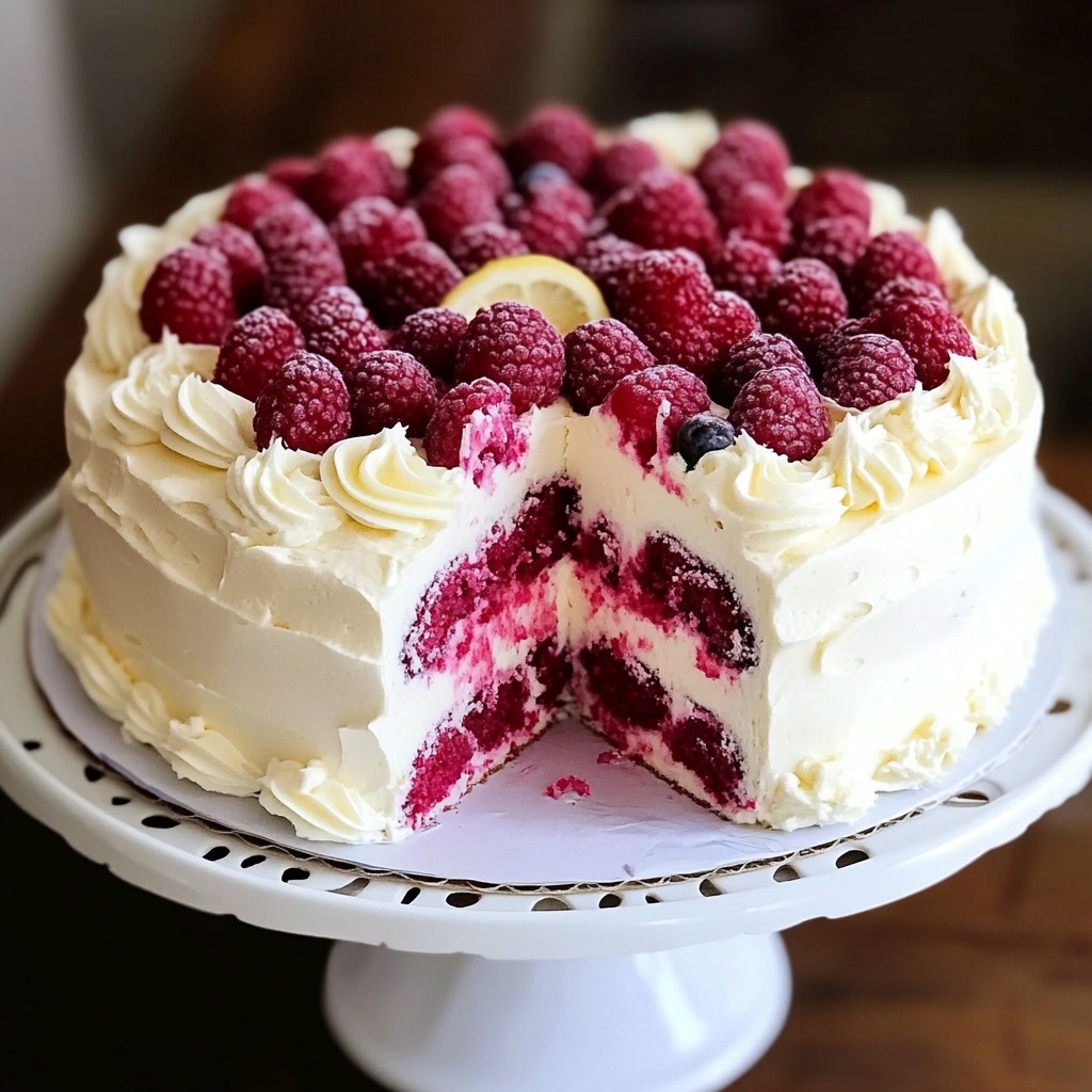 Lily's Bites - Raspberry Cake with Lemon Buttercream 🍰🍋...