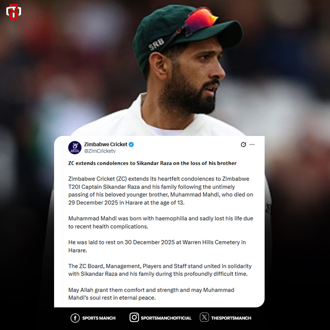 Sports - Sikandar Raza faces personal tragedy as younger brother dies 😢 ...
