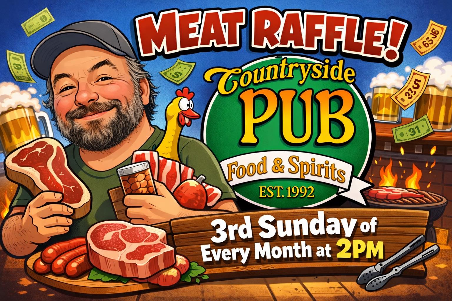 Countryside - 🚨🥩 MEAT RAFFLE. TOMORROW. 2PM. 🥩🚨 At Countryside Pub ...