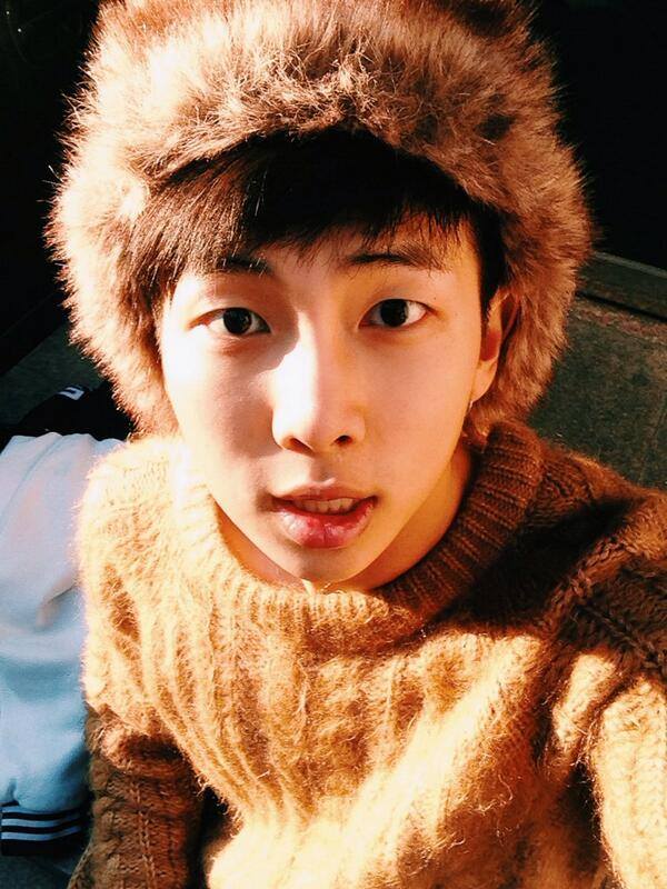 Namjoon with his cutieee winter hat ☃️❄️🥰 #RM #kimnamjoon