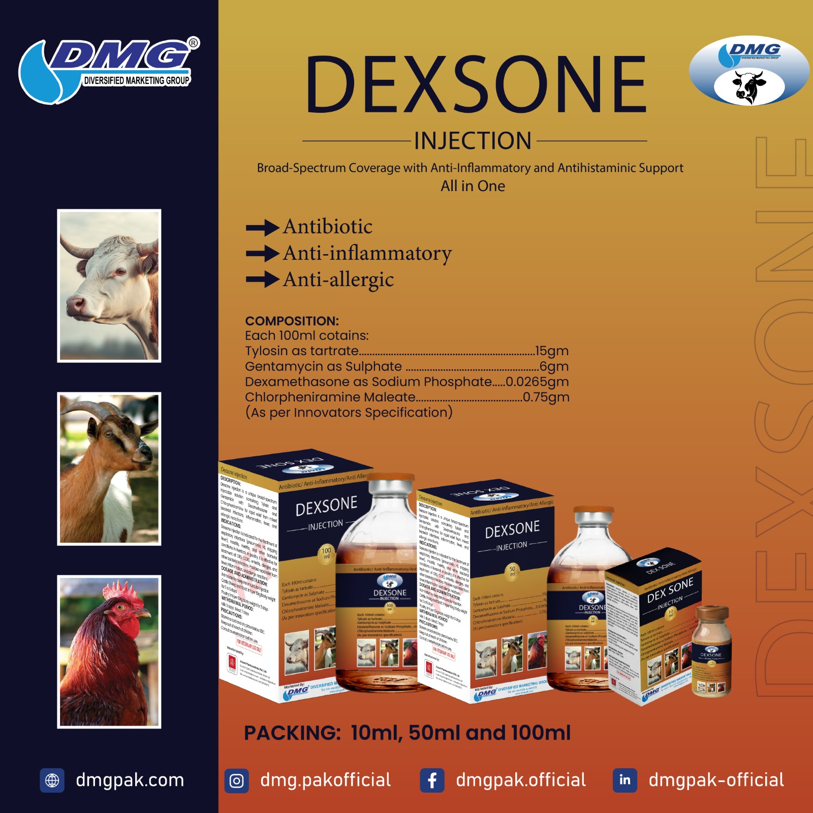 DMG- - 💉 Introducing Dexsone Injection 💉 The all-in-one veterinary ...