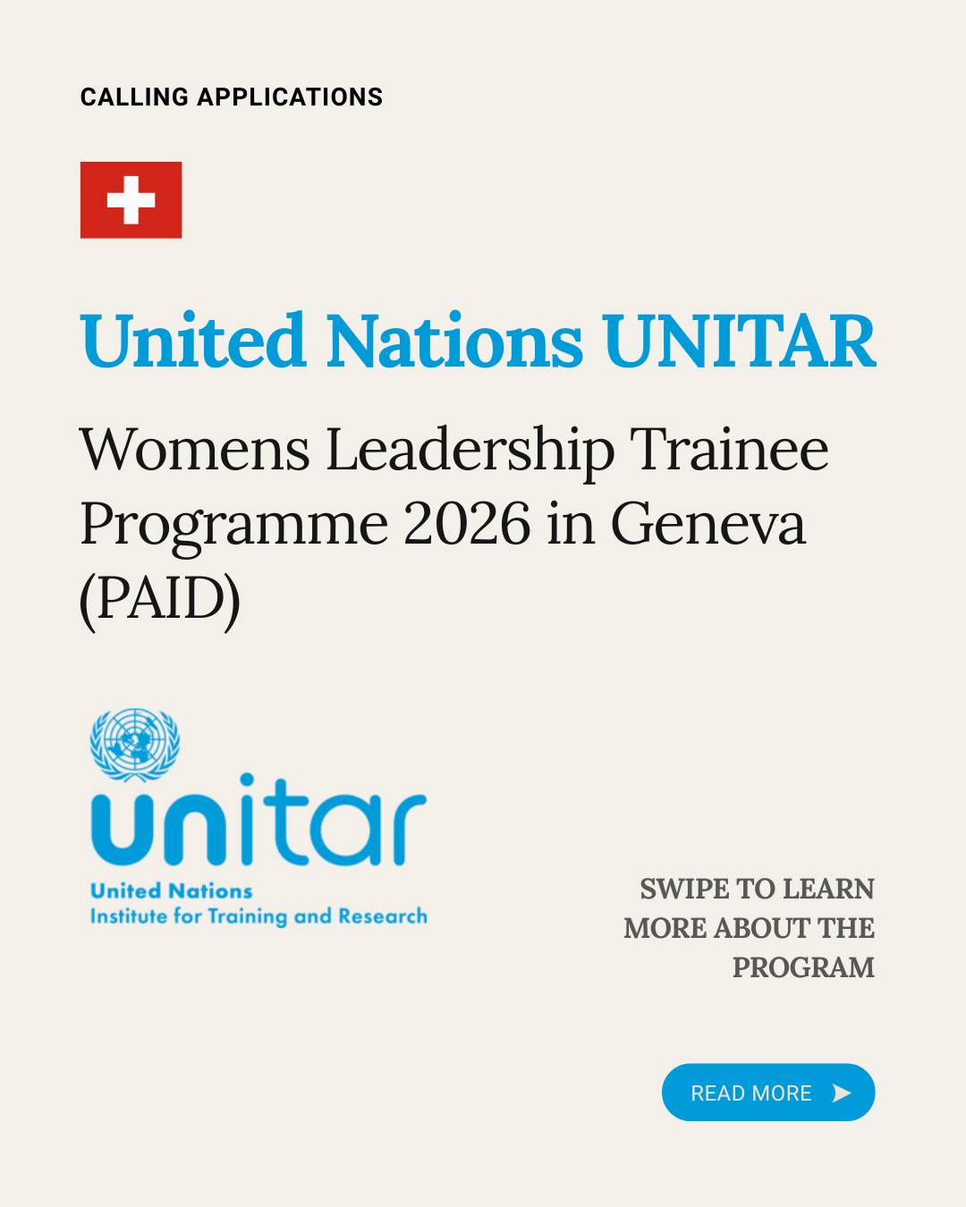UNITAR Women’s Leadership Trainee... - Opportunities Radar | Facebook