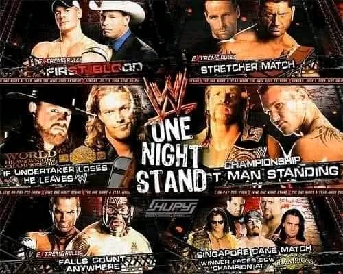Absolutely STACKED match card for One Night Stand/Extreme Rules 2008
