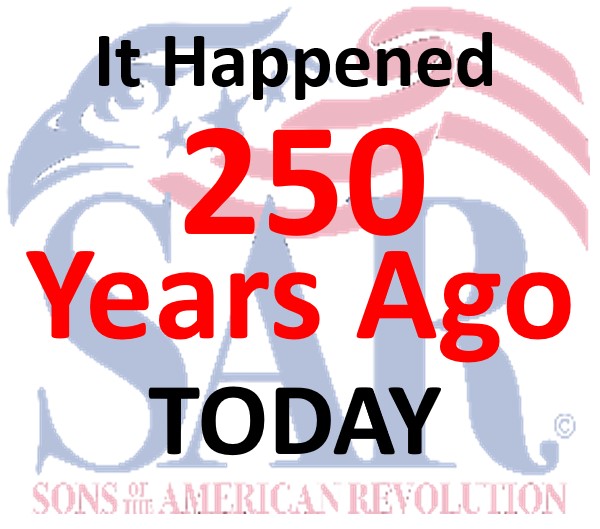 Central - TWO HUNDRED FIFTY YEARS AGO TODAY OCT 25, 1775 - Wednesday ...
