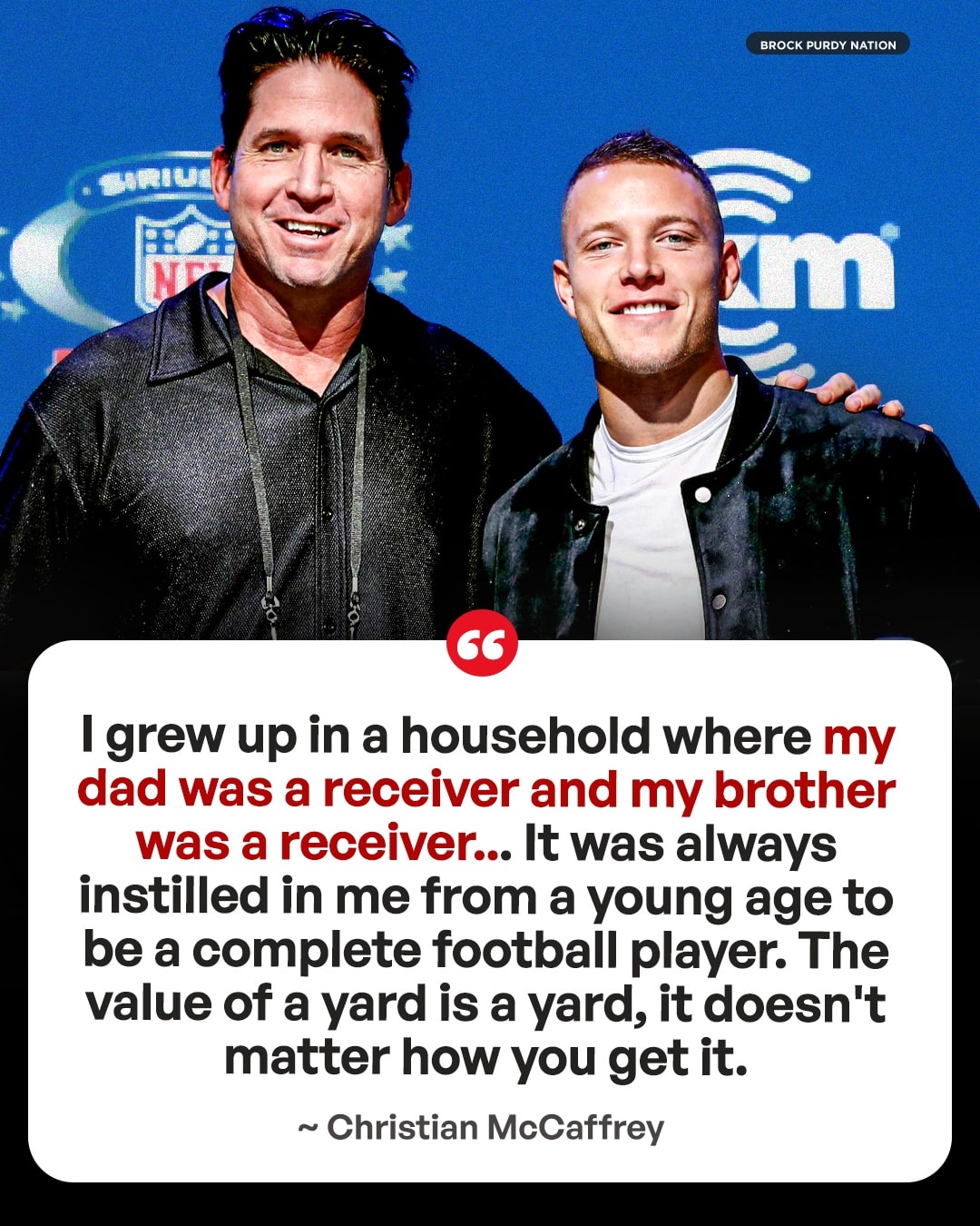 Brock - Christian McCaffrey sharing a special moment about his football ...