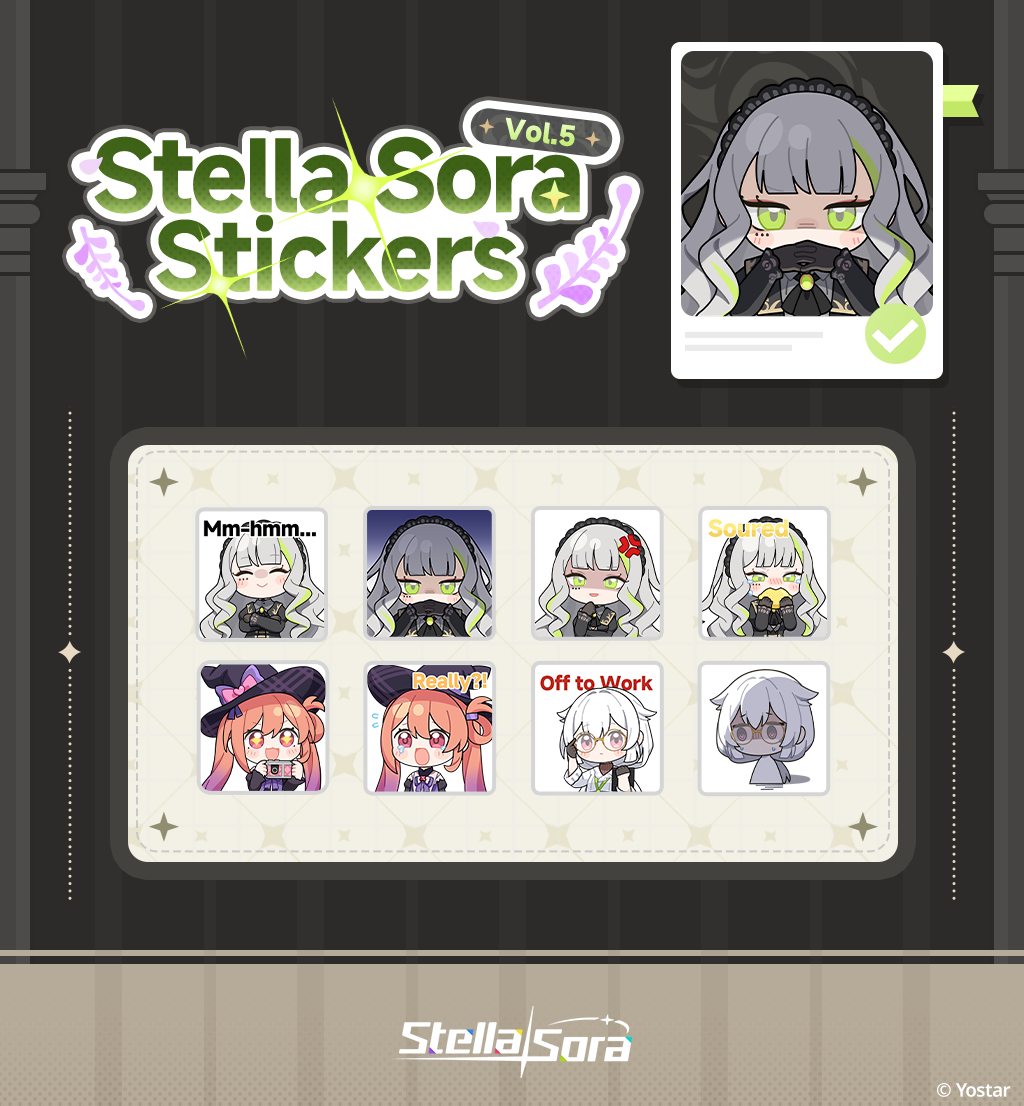 Stella - Stella Sora Stickers Pack #5 Dear Tyrant, Stella Sora stickers ...
