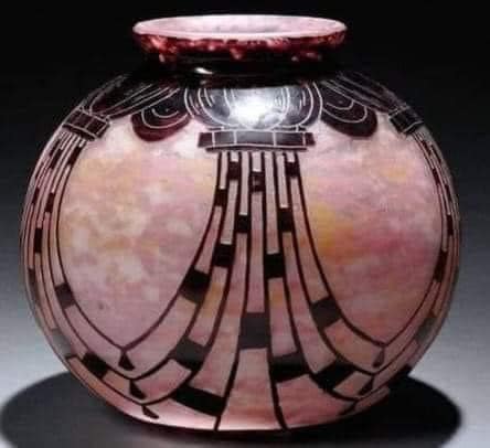LE VERRE FRANÇAIS *A PITCHER, CIRCA 1925* vitrified cameo glass