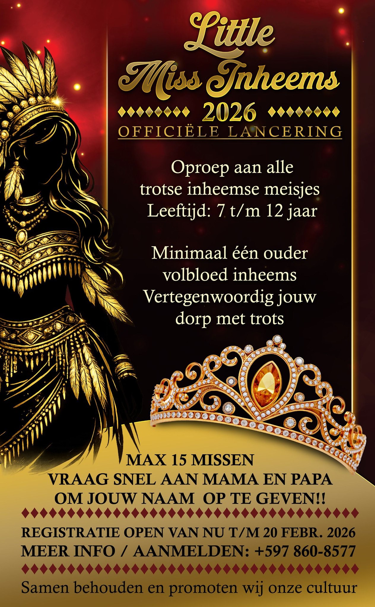 Miss - STICHTING PADAYA PRESENTEERT 👑 LITTLE MISS INHEEMS 2026 👑 ...