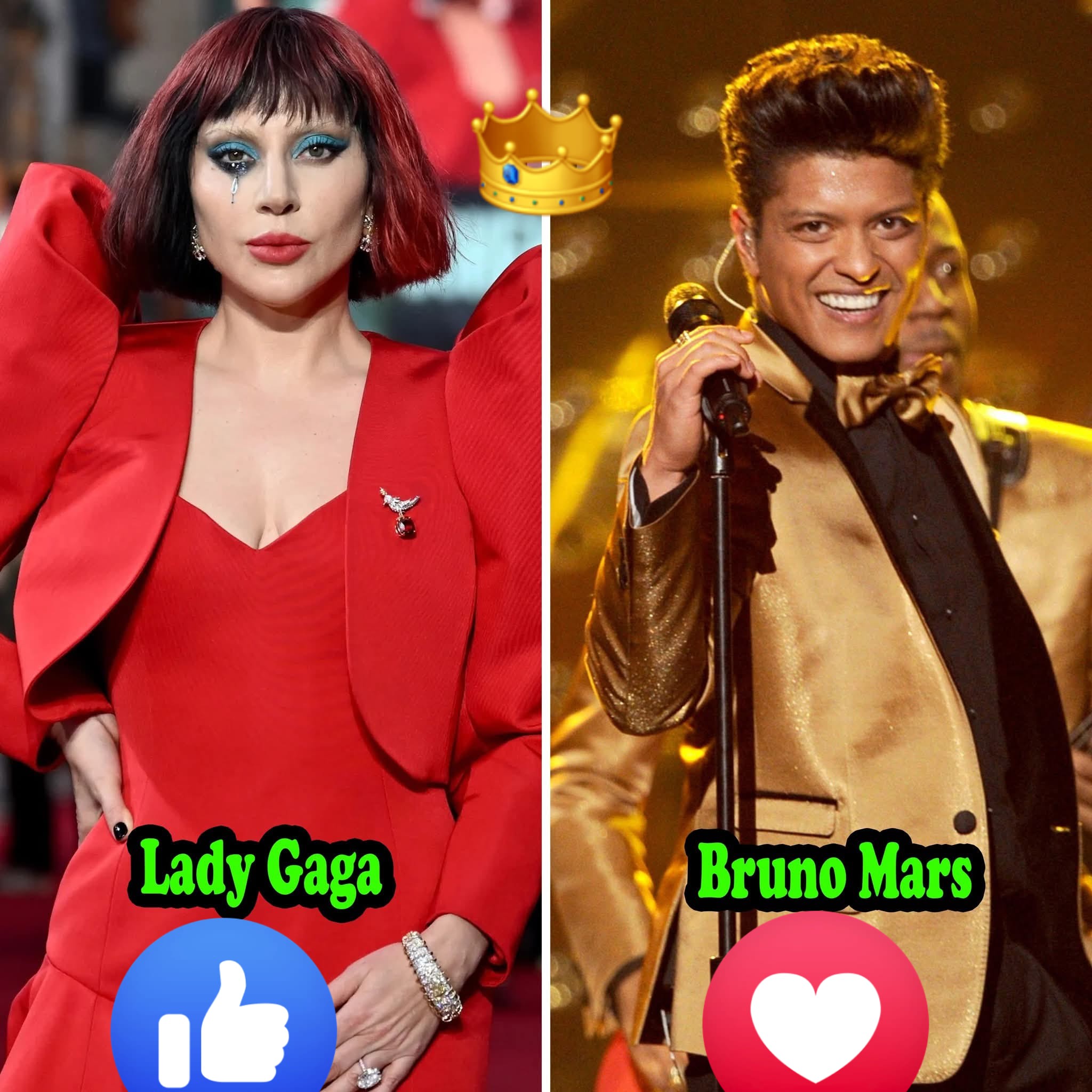 See what Bruno Mars had to say about Lady Gaga and Rosé.