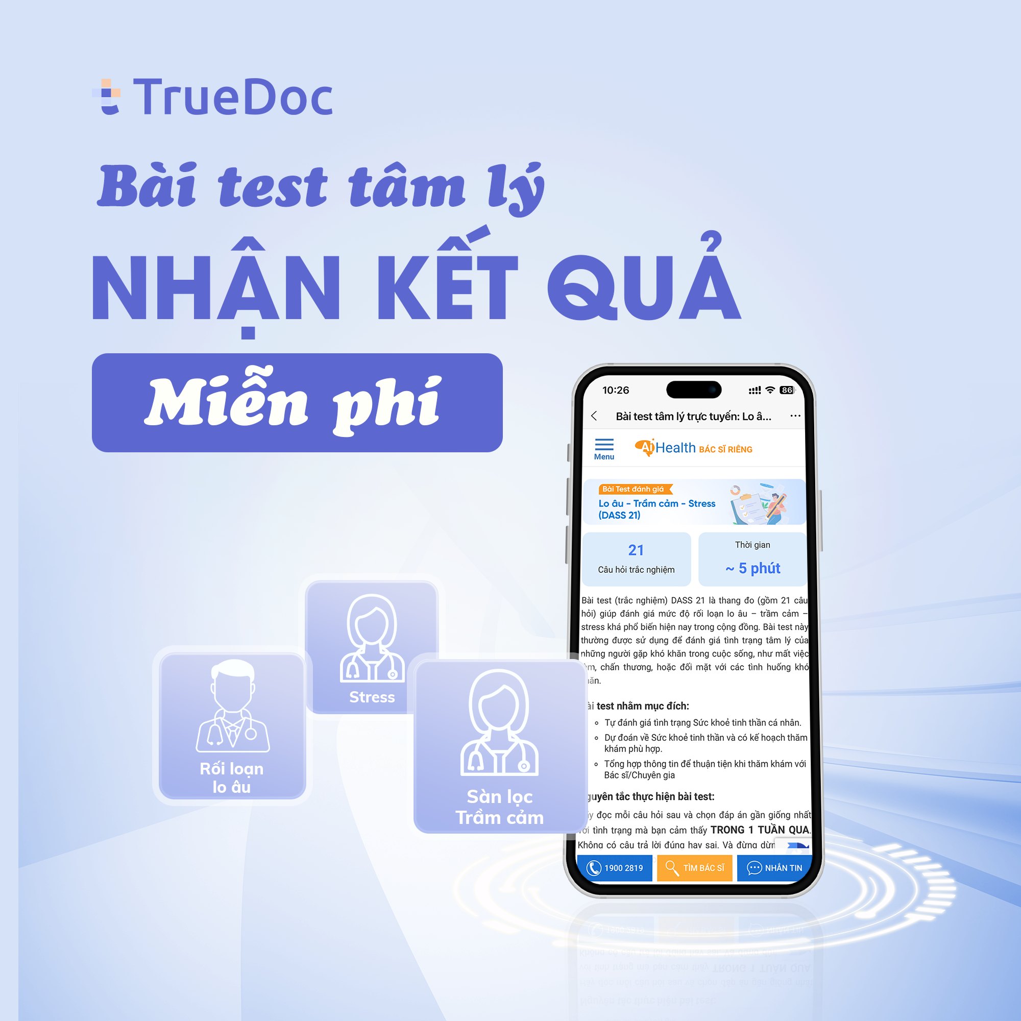 TrueDoc - BÀI TEST TÂM LÝ NHẬN KẾT QUẢ MIỄN PHÍ 💢 Bạn... | Facebook