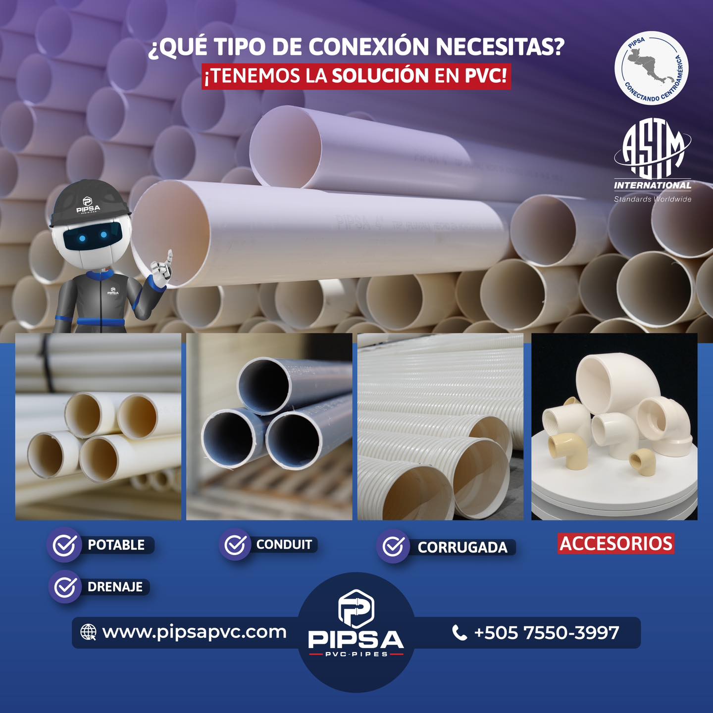 Pipsa - ️ En #Pipsa, ofrecemos una amplia gama de tubos de PVC ...