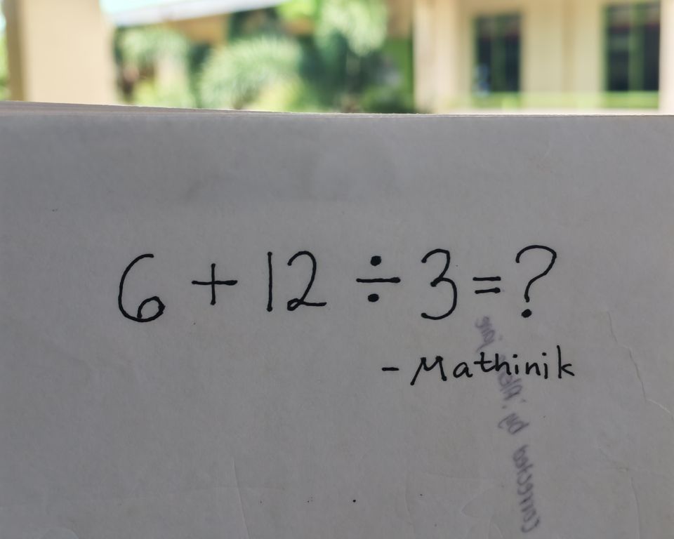 Mathinik - Try this! 6+12÷3 #MATHinik #matematica... | Facebook
