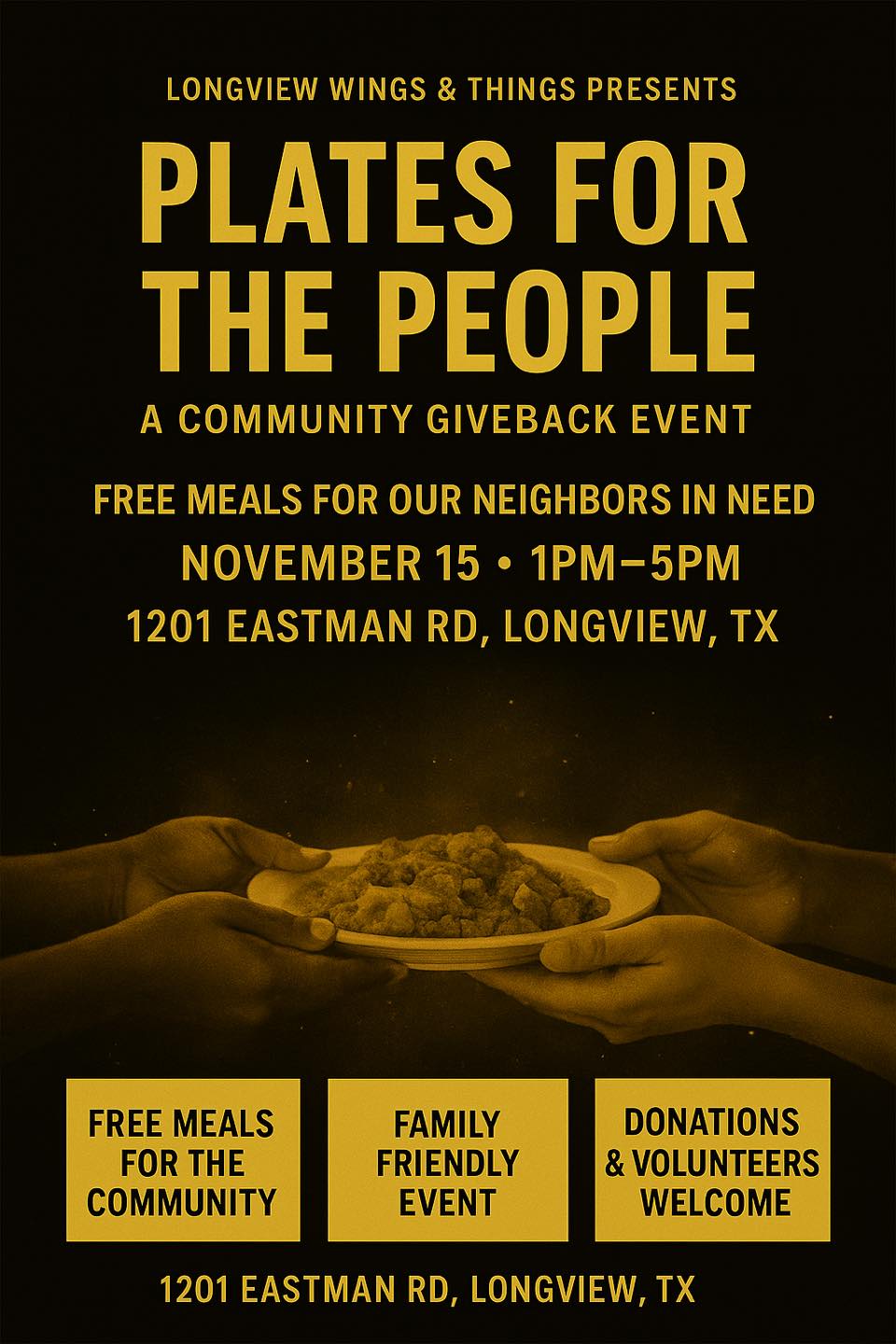 Longview - 💛 Plates for the People — We’re Still Going Strong! 💛 The ...