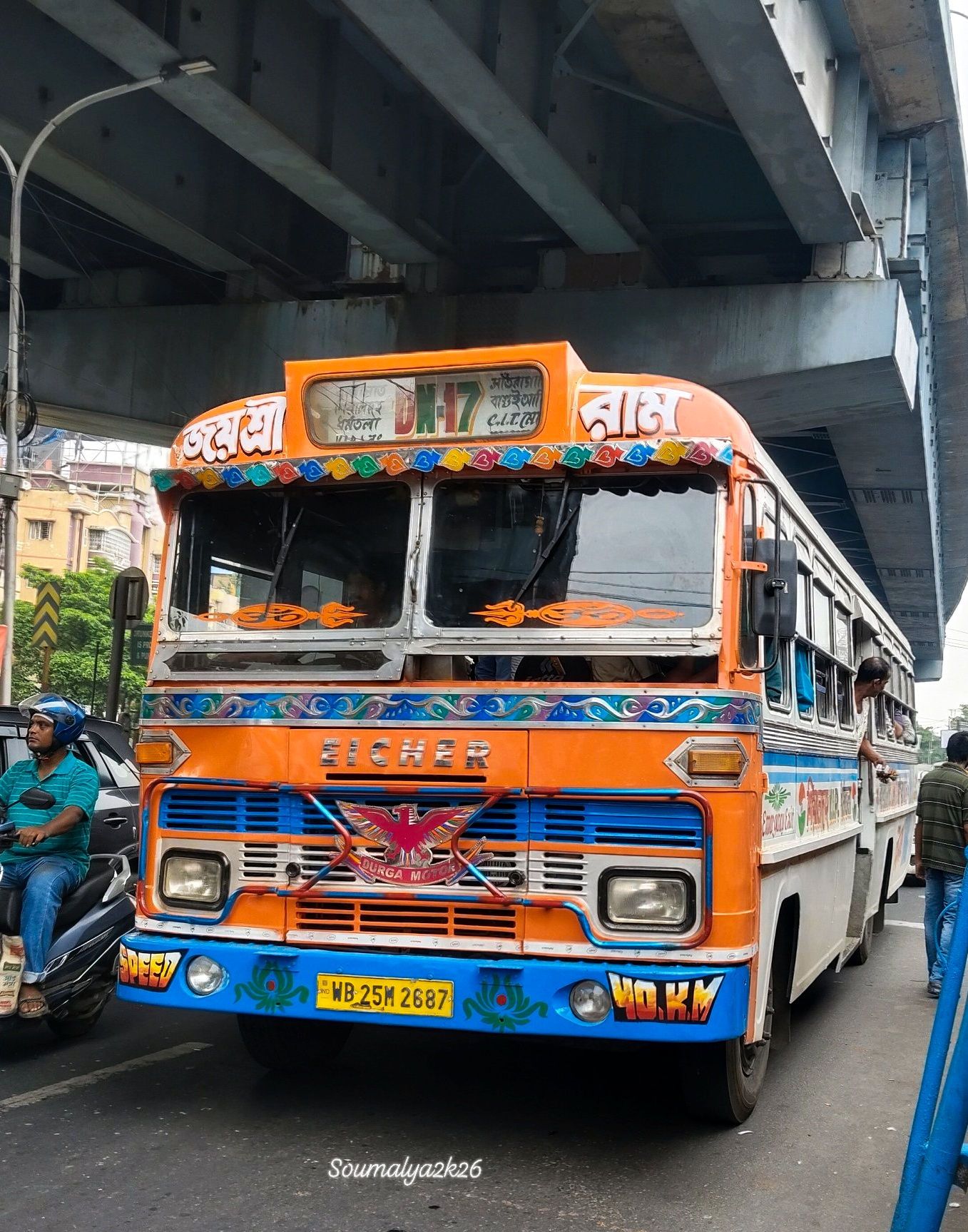 285's first EICHER 2090L CWC BSVI, worked as a reserved bus