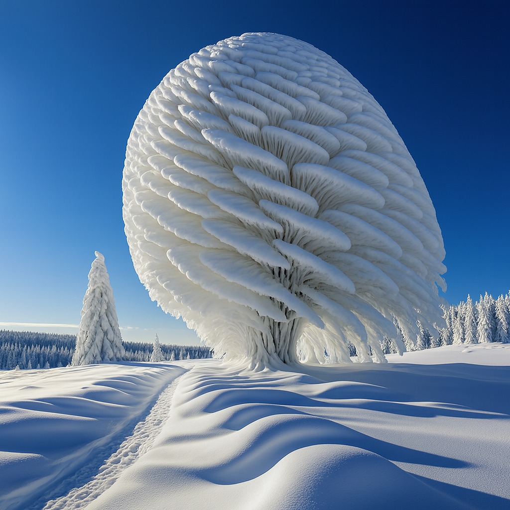 Best - This striking frozen structure appears almost unreal, yet it ...