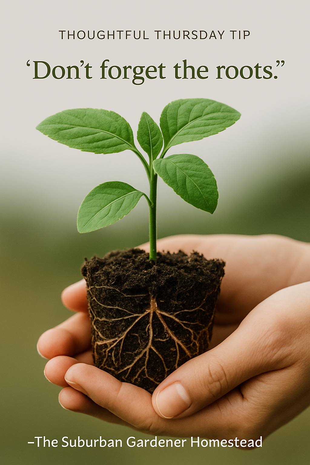 The Suburban - Thoughtful Thursday Tip “Don’t forget the roots.” In ...