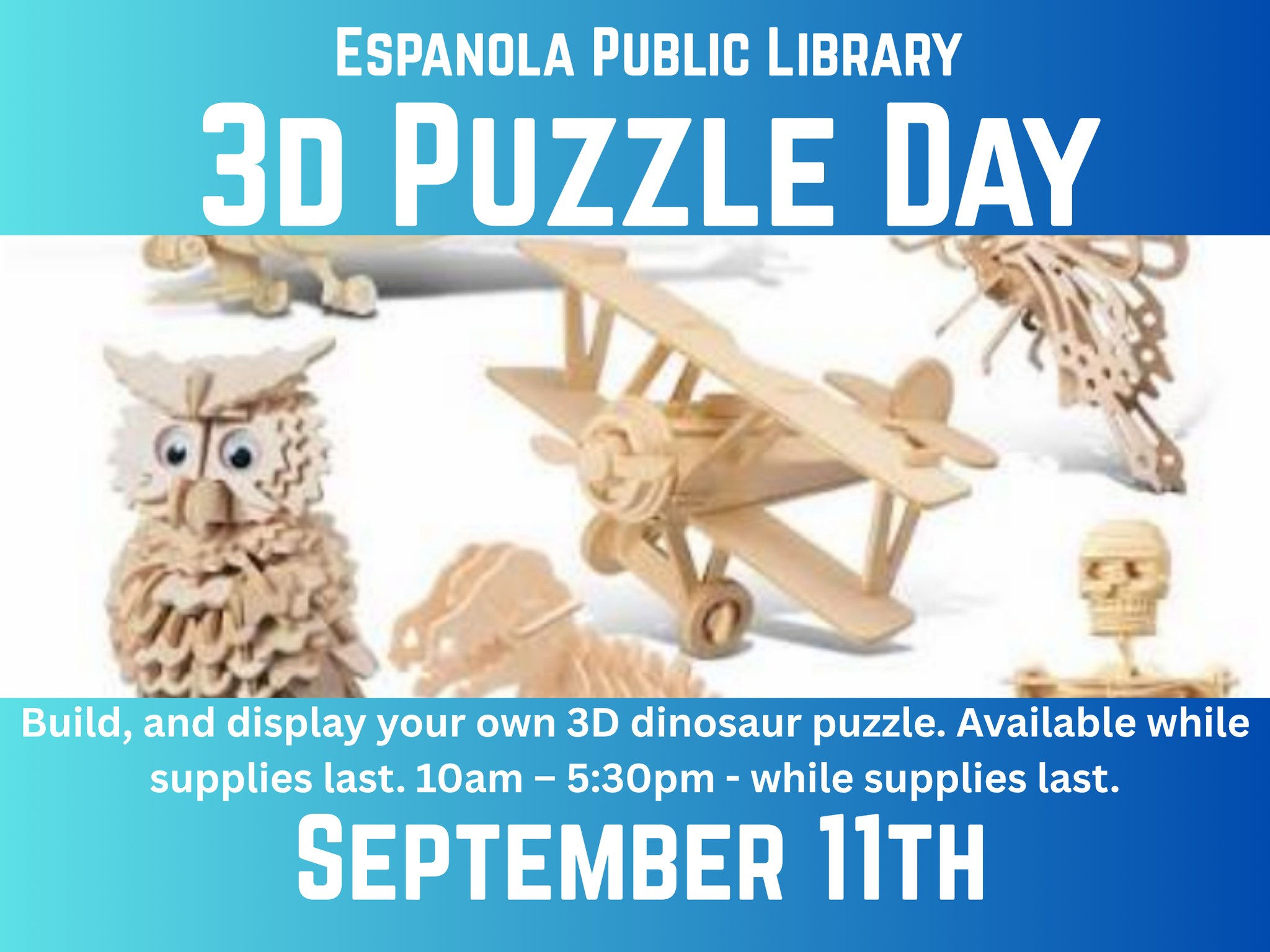 匿名 September Activities at the Española Public Library!