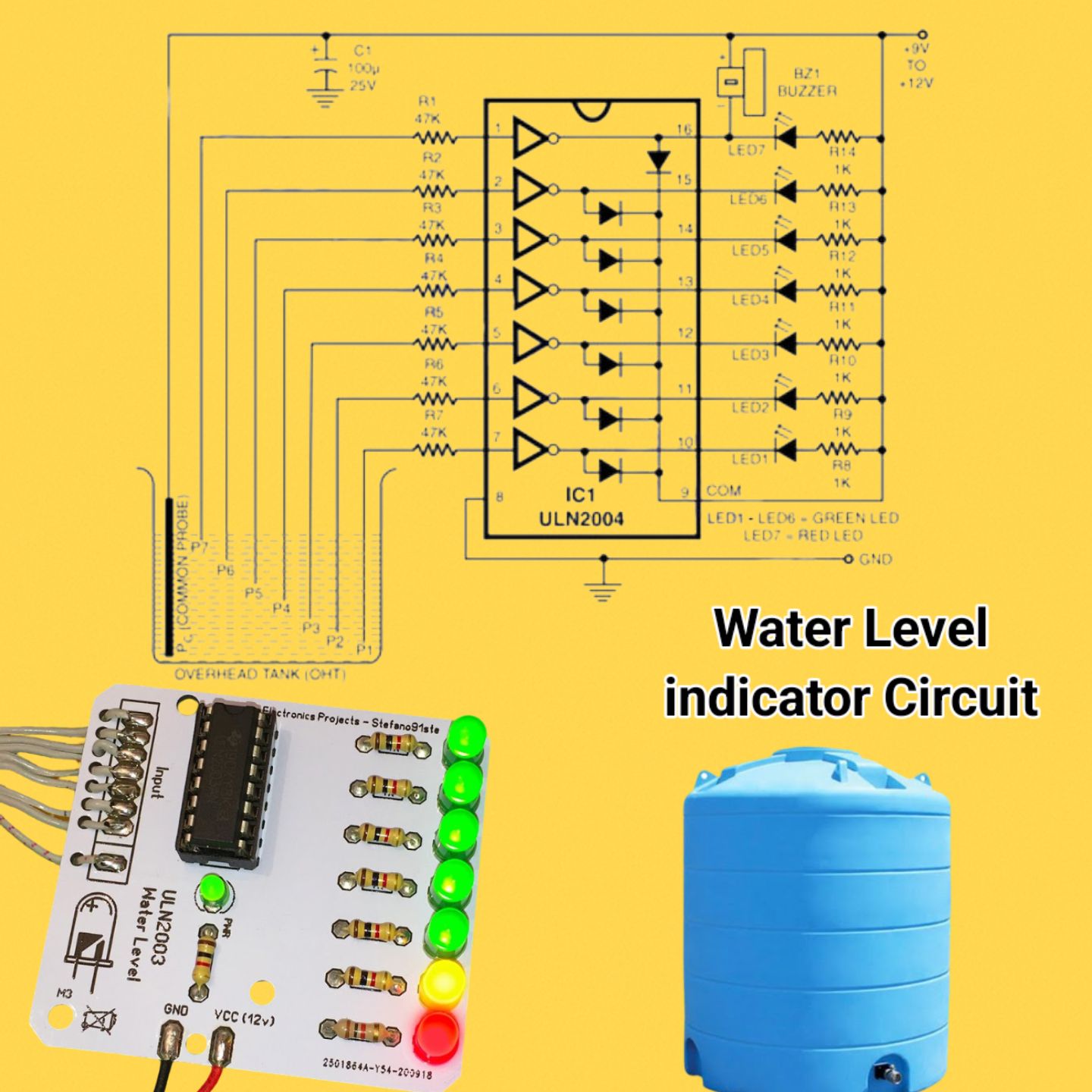 Dk - Water Level indicator Circuit | Facebook