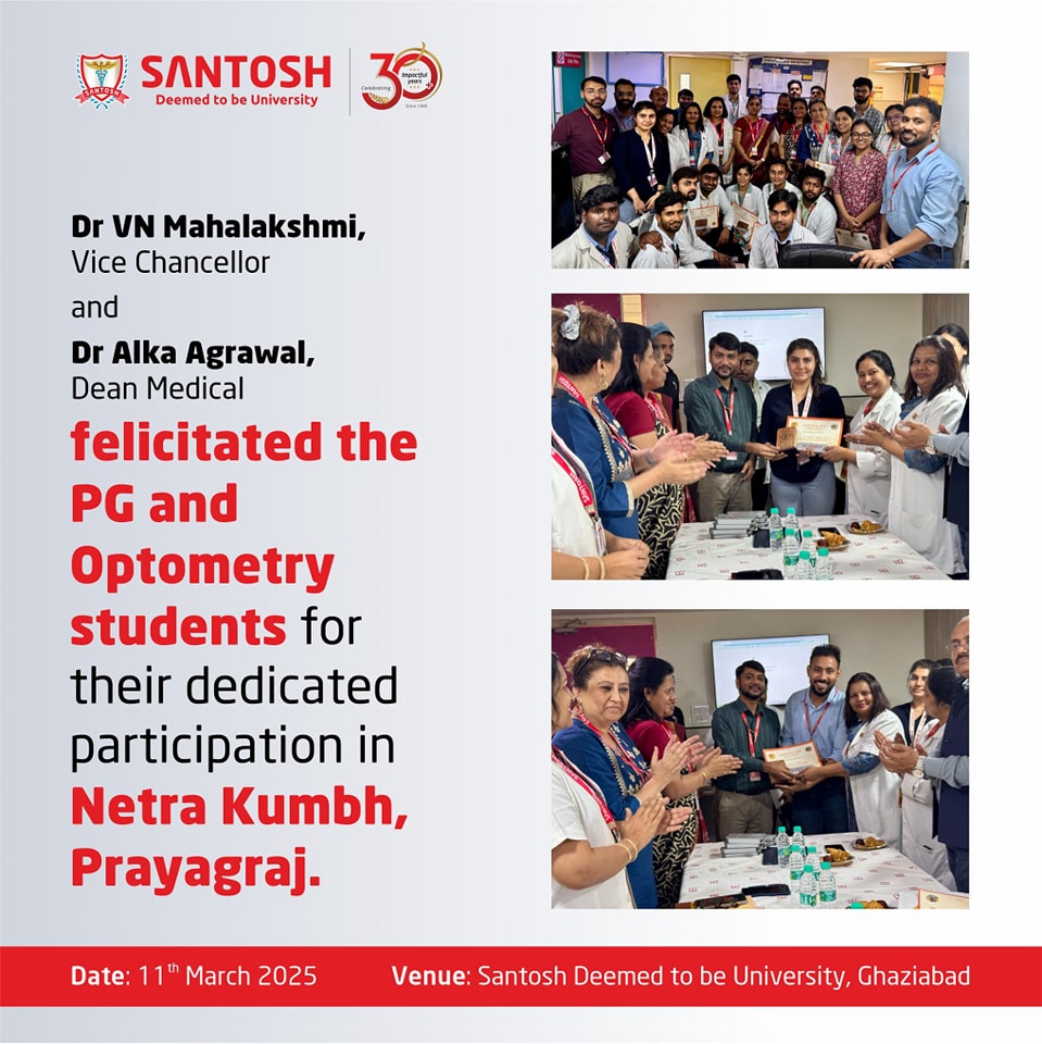 Santosh Deemed to be University - On March 11, 2025, a special ...