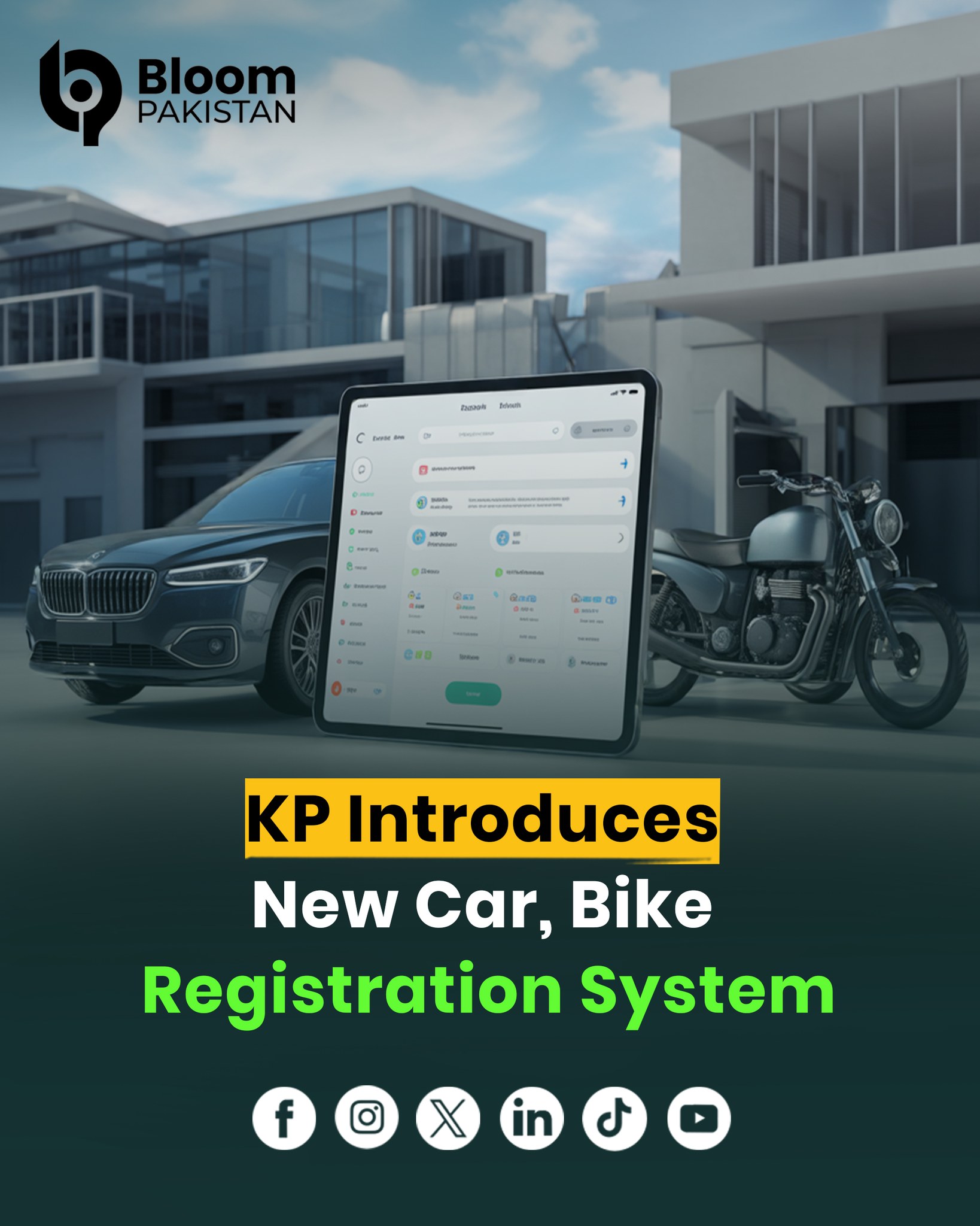 Bloom Pakistan - 🚘 New Vehicle Registration System in KP!... | Facebook