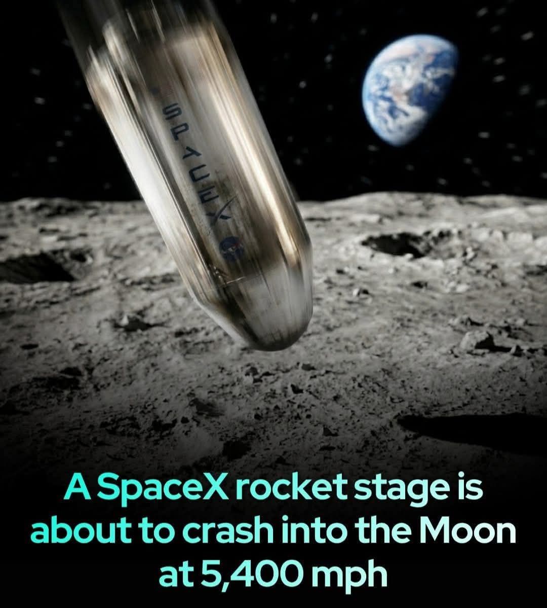 Part of a SpaceX rocket is set to crash into the Moon on Wednesday
