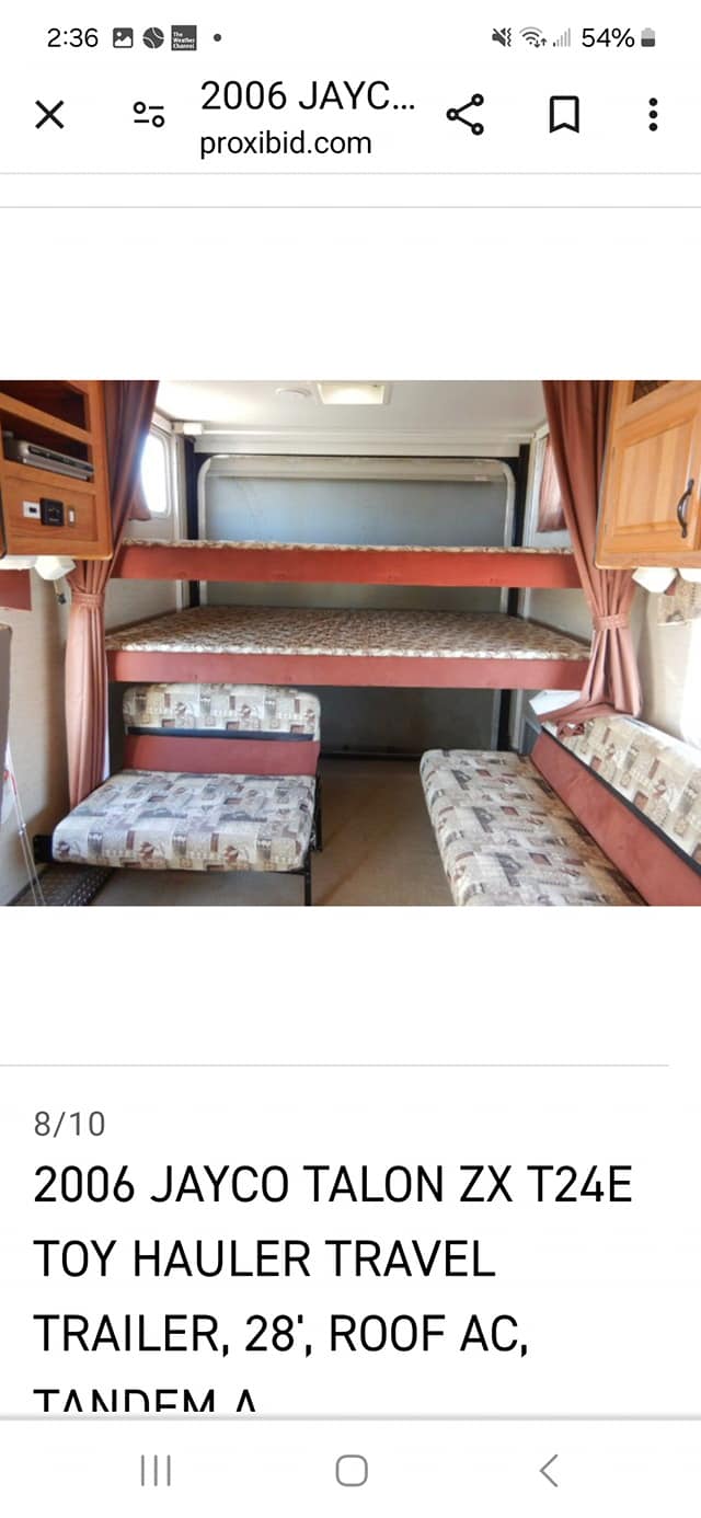2006 Jayco Talon toy hauler t24e, ex. condition, located in