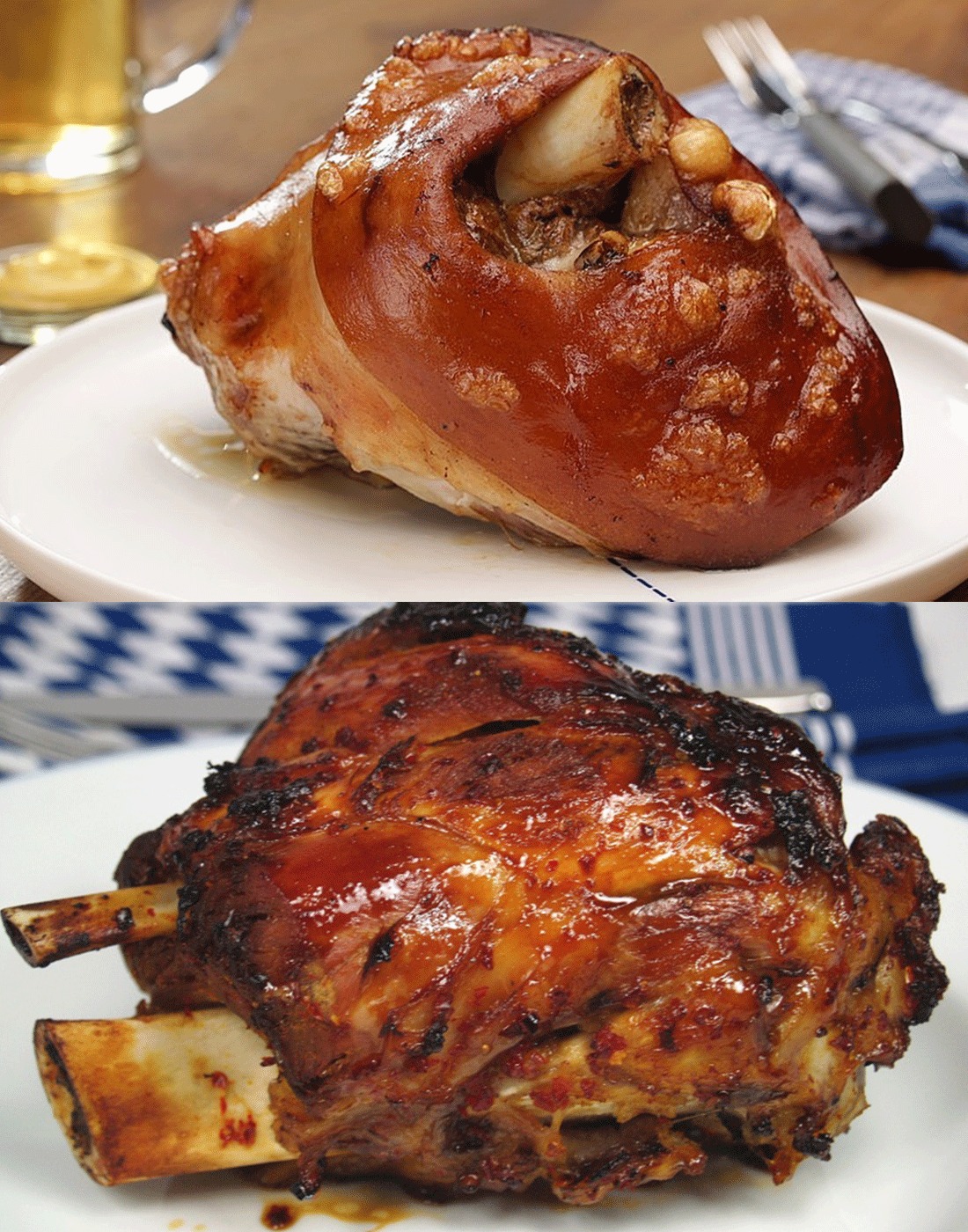 Einfach - Knusprig gebratene Schweinshaxen Rezept 🥰😘 Zutaten: 4 ...
