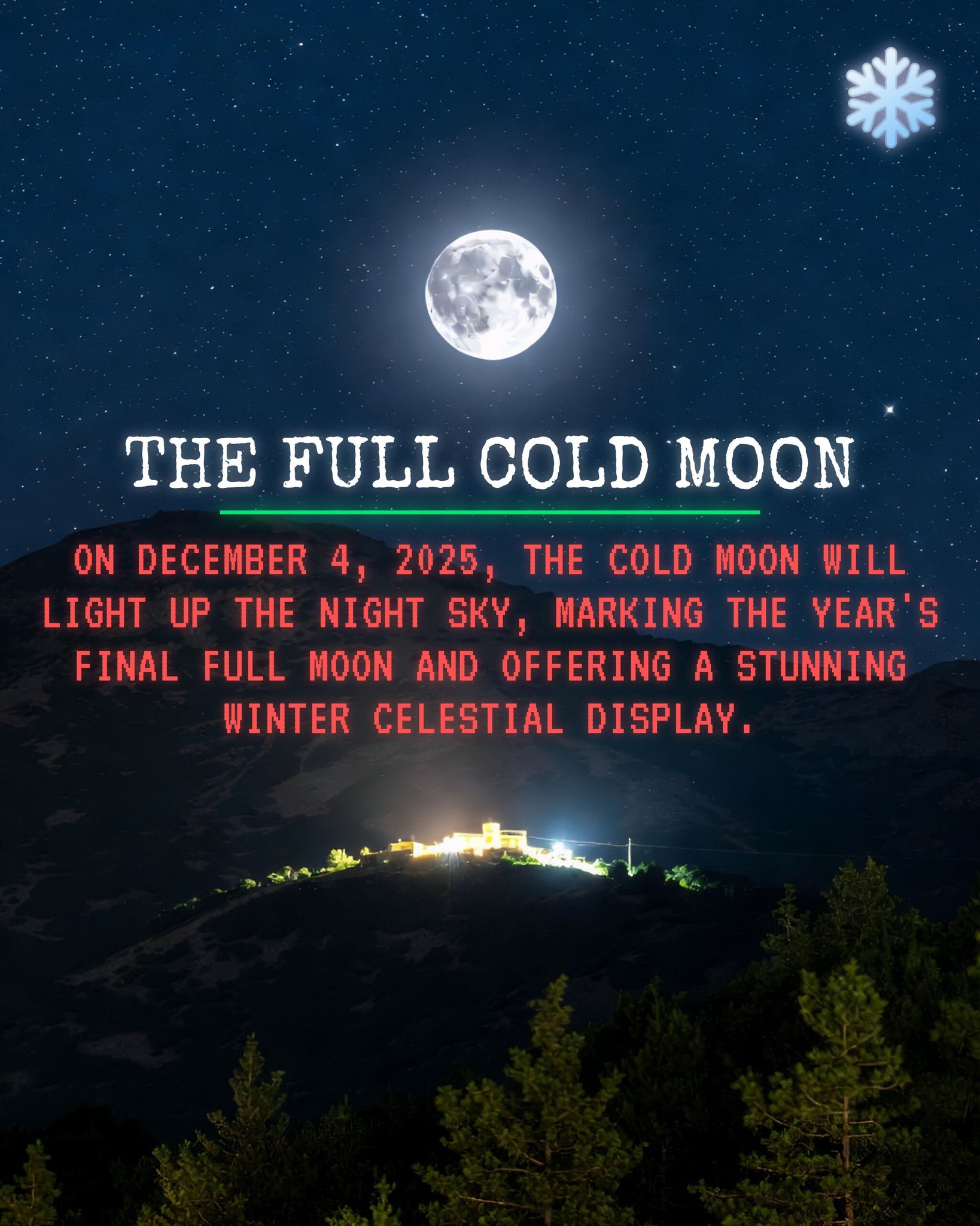 Astrowonders - 🌕 On December 4, the Cold Moon rises as the final — and ...