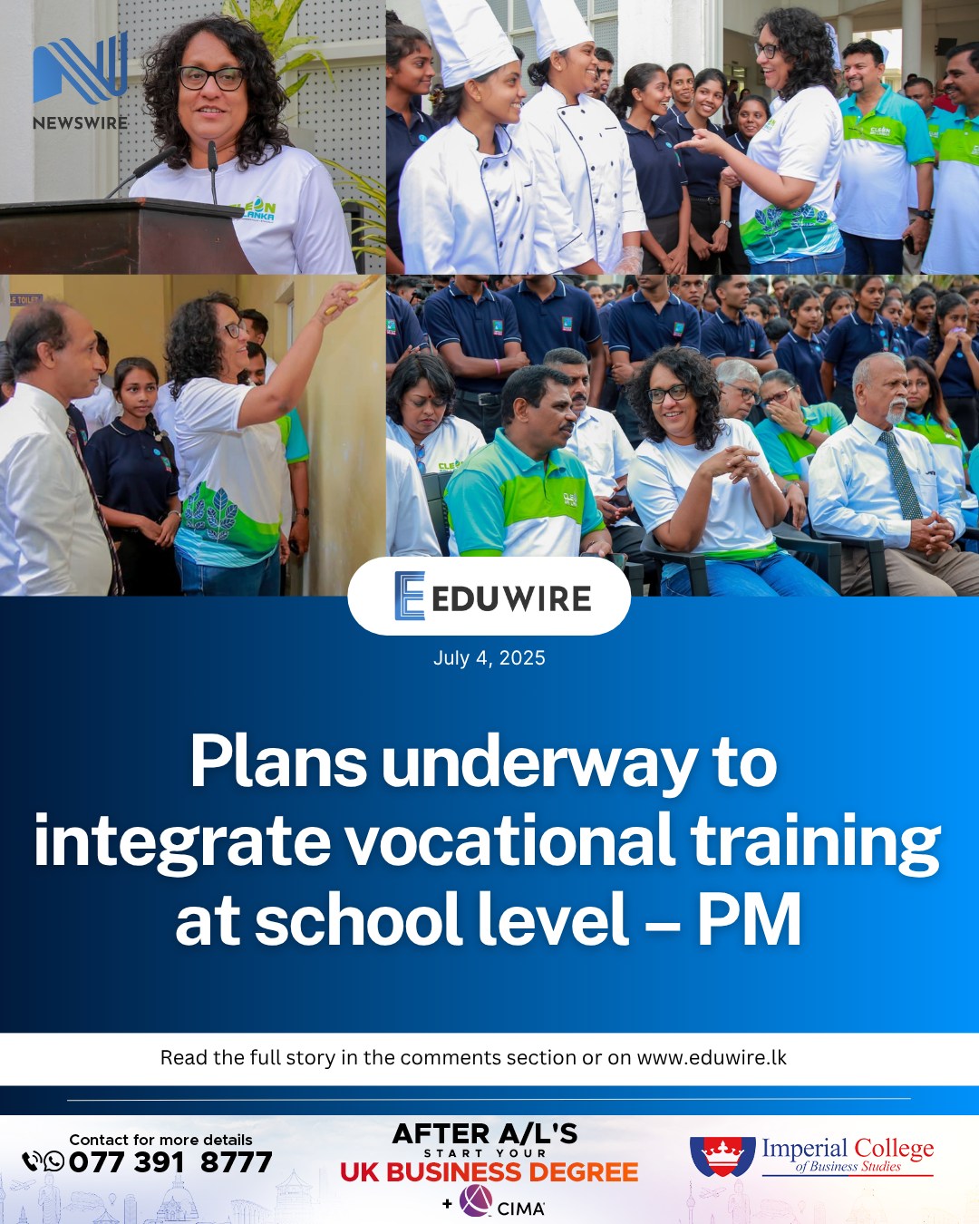 Eduwire - “In the upcoming 2026 education reforms, we have... | Facebook