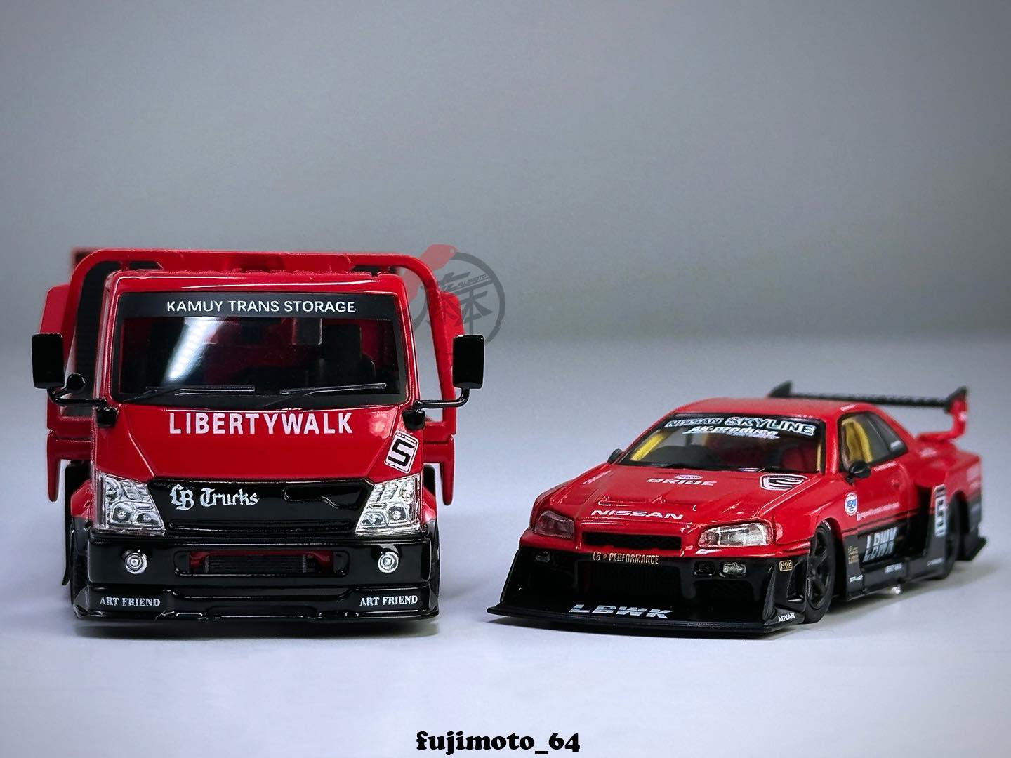 LBWK ER34 🔴⚫️ - MINI GT 1/64 #843 NISSAN LB-ER34 SUPER