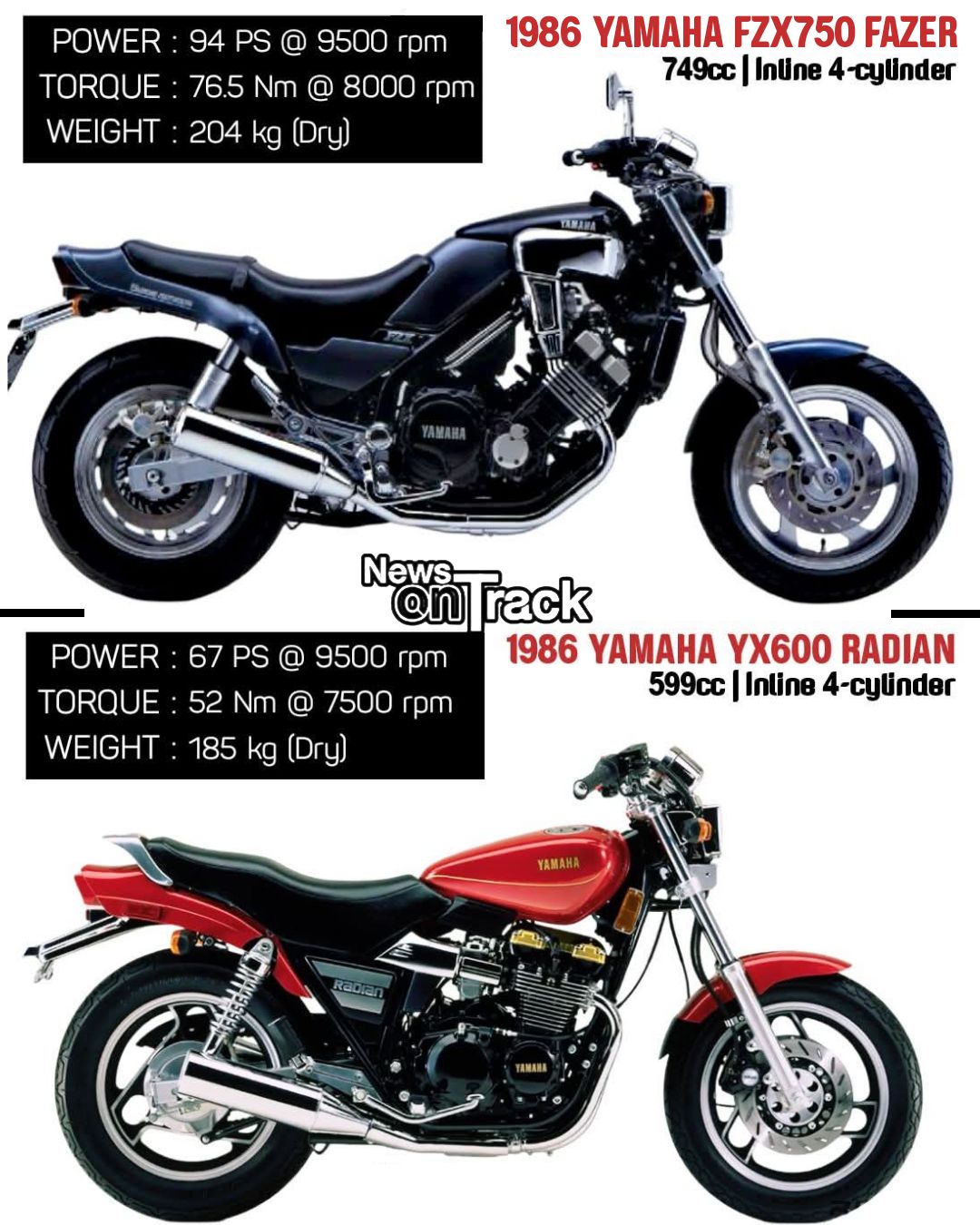 In the mid-80s Yamaha garage, two brothers were born from the same