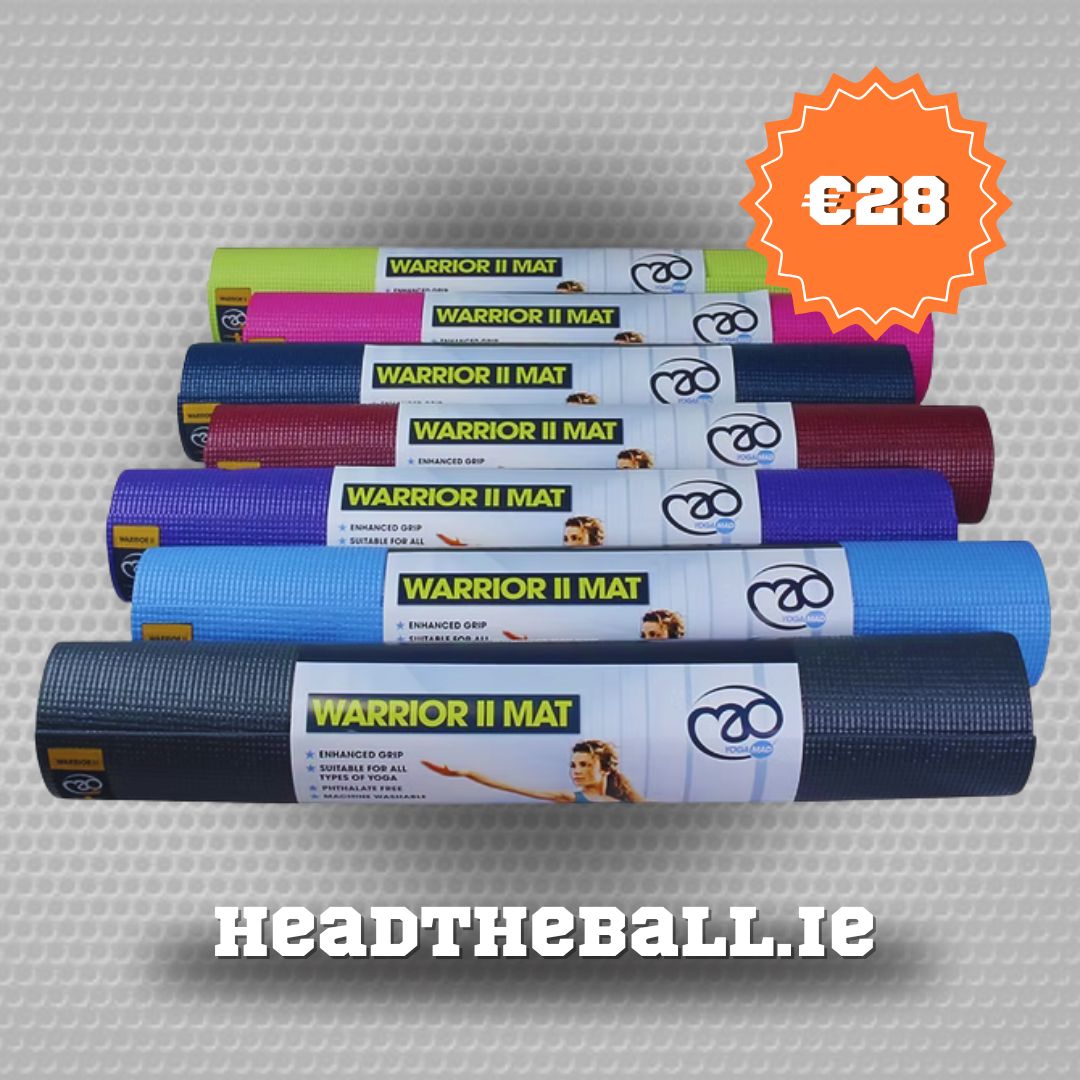 Tapis De Yoga Mad Warrior II Plus – 6 Mm, 183 X 61 Cm, Graphite, Sans Phtalates, Lavable En Machine