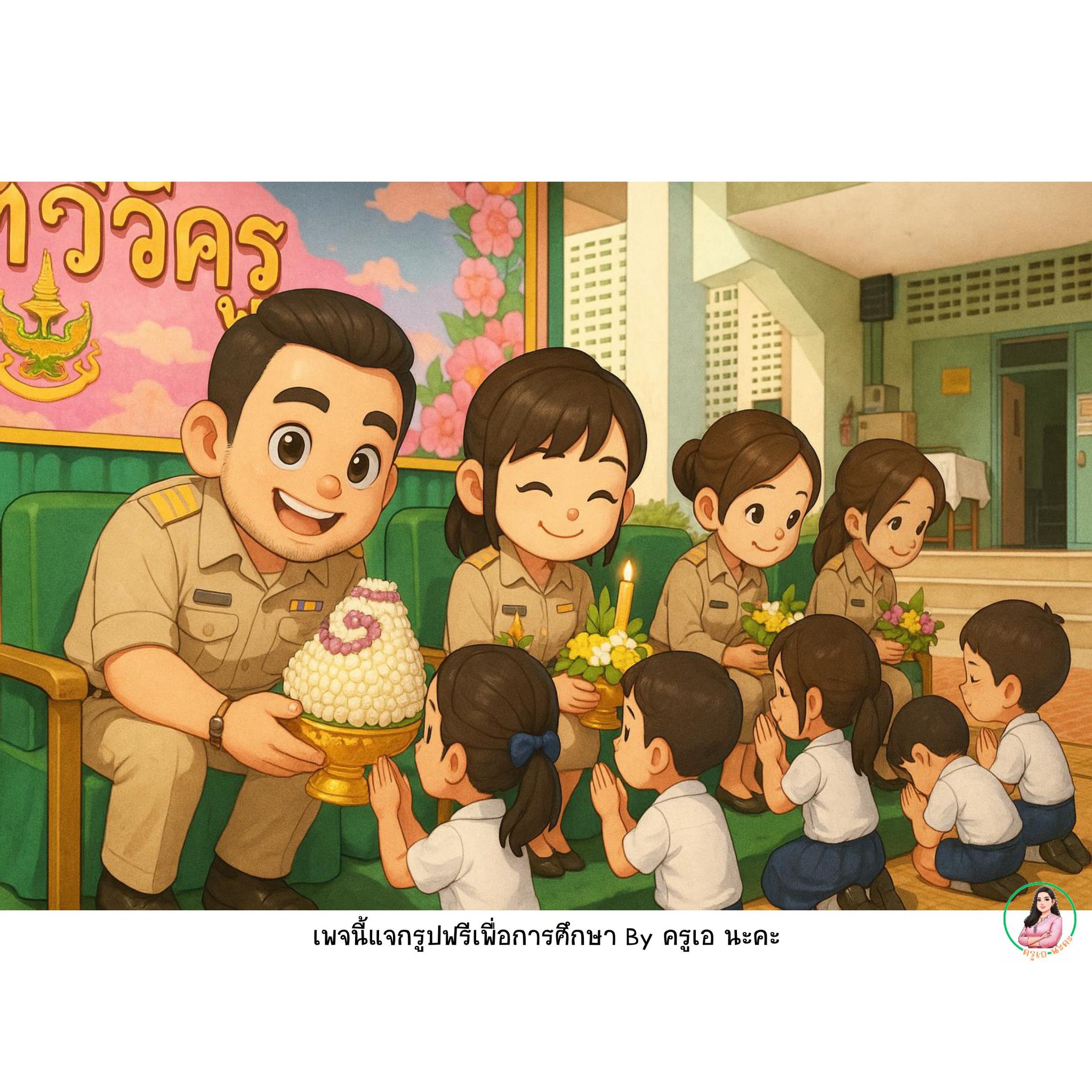 ครูเอ - 🎨 วันไหว้ครูของนักเรียนระดับประถมศึกษา เป็นหนึ่งในกิจกรรมที่มี