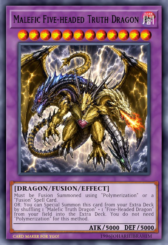 yugioh malefic truth dragon deck [CT09-EN016] Super Rare MALEFIC FIVE-HEADED TRUTH DRAGON MALEFICFIVT-HEADEDRUTHDRAGON_E