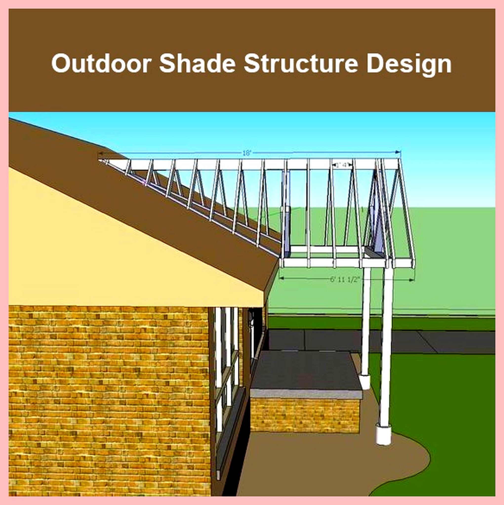 DreamSpace - Outdoor Shade Structure Design 🌞🏡 This design shows the ...