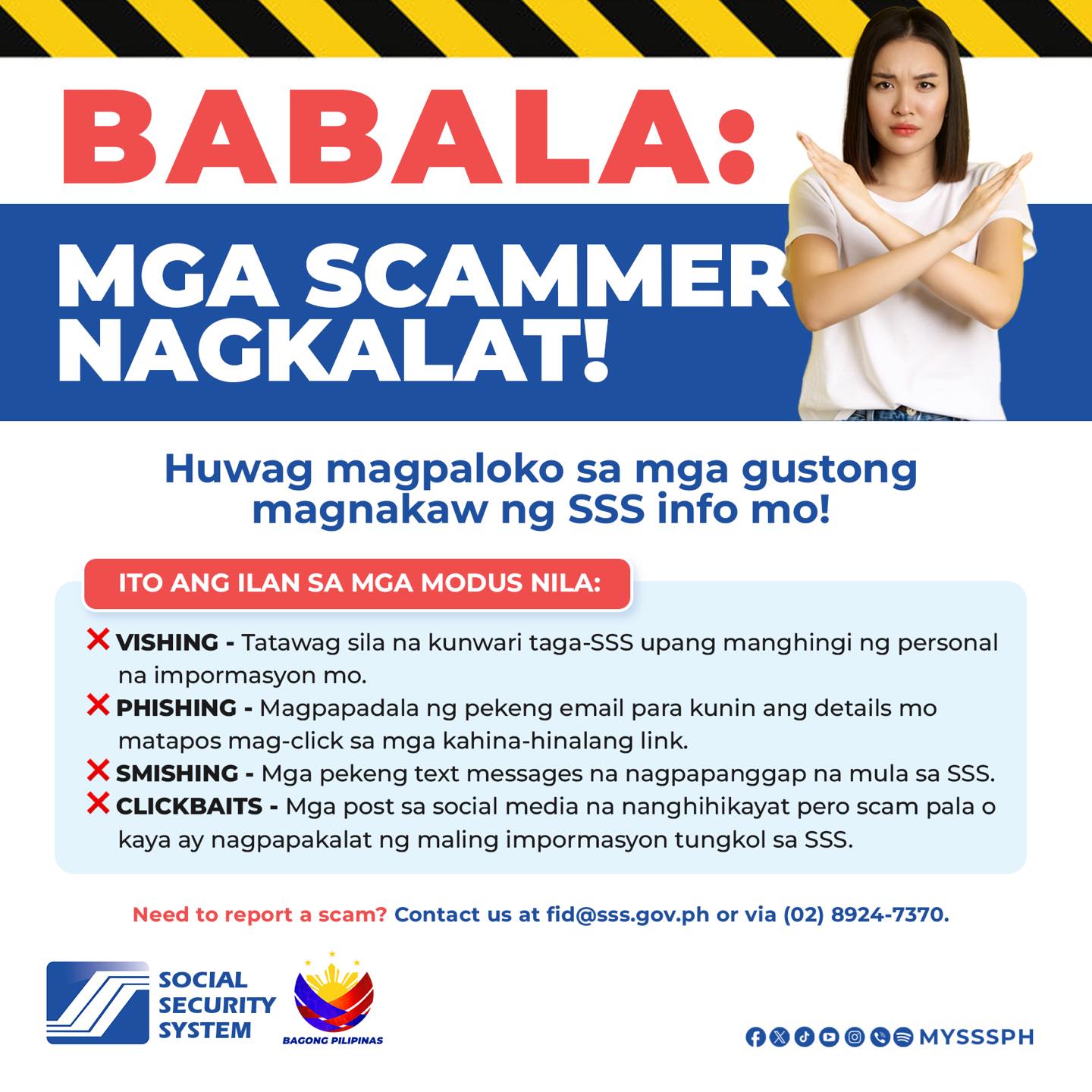 SSS - 🚨 BABALA SA SCAM 🚨 ⚠️ Hindi nagpapadala ang SSS ng private ...