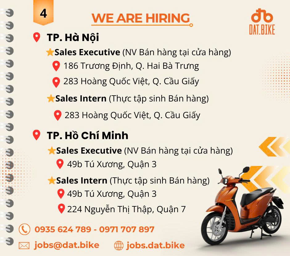 Dat Bike Careers | Ho Chi Minh City