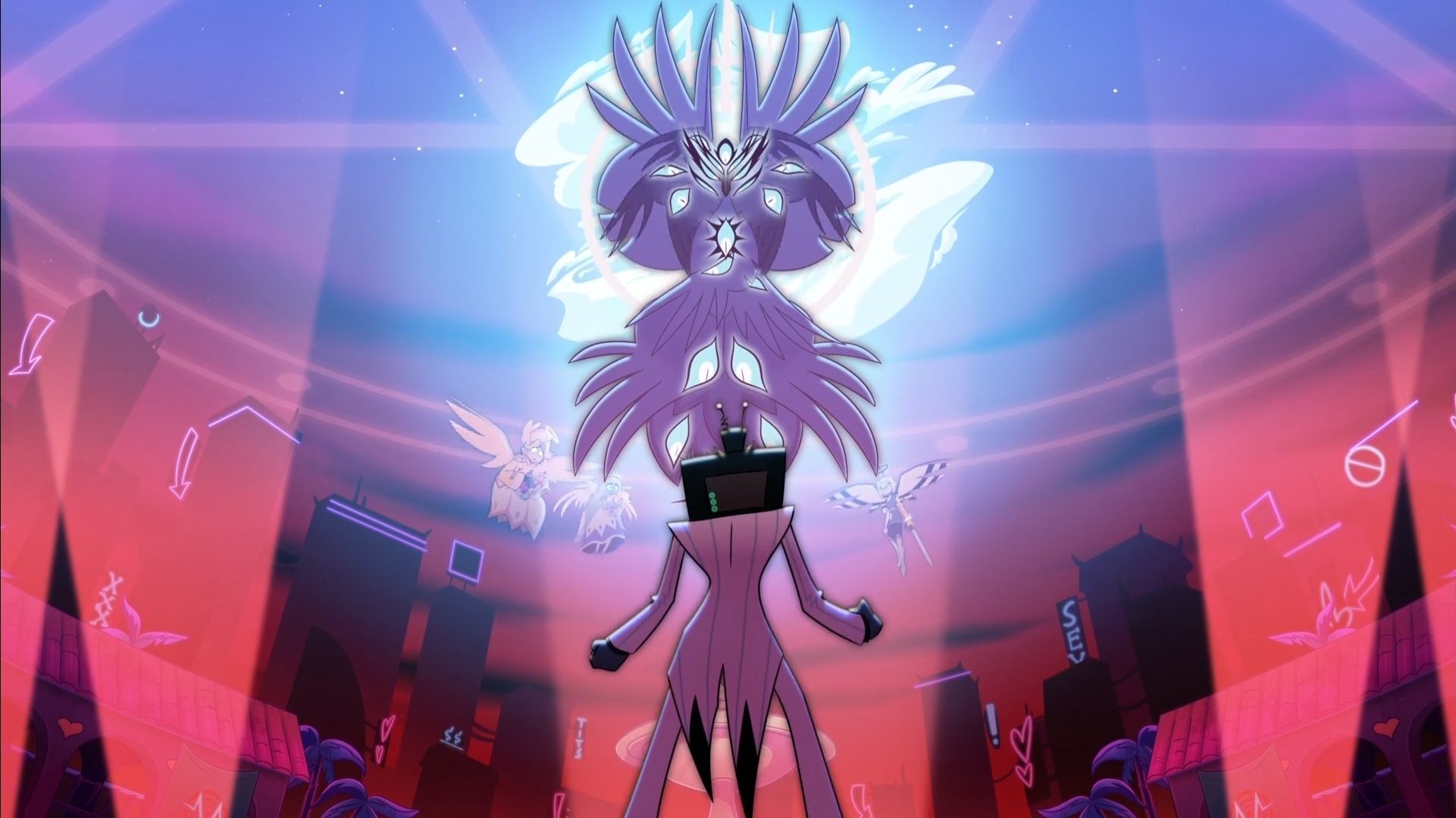 Symbolic image from Vox Dei in Hazbin Hotel