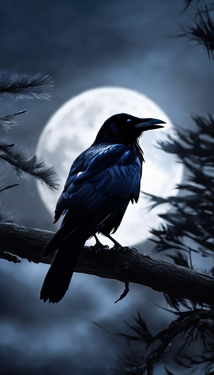 Indigenous - Whisper of the Moon Raven In the stillness where pine ...