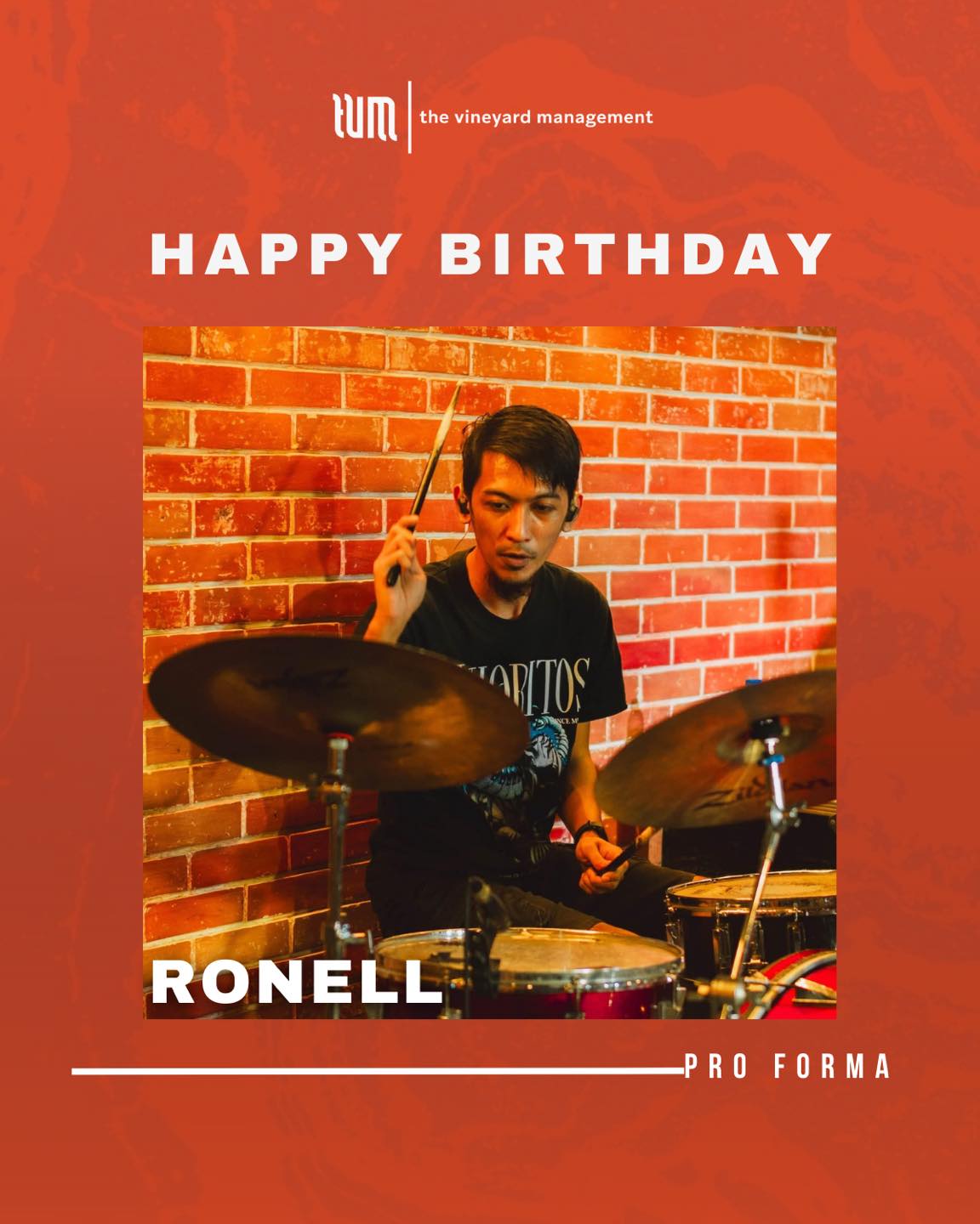 Happy Birthday, Ronell! 🤘🏻 To... - The Vineyard Management | Facebook
