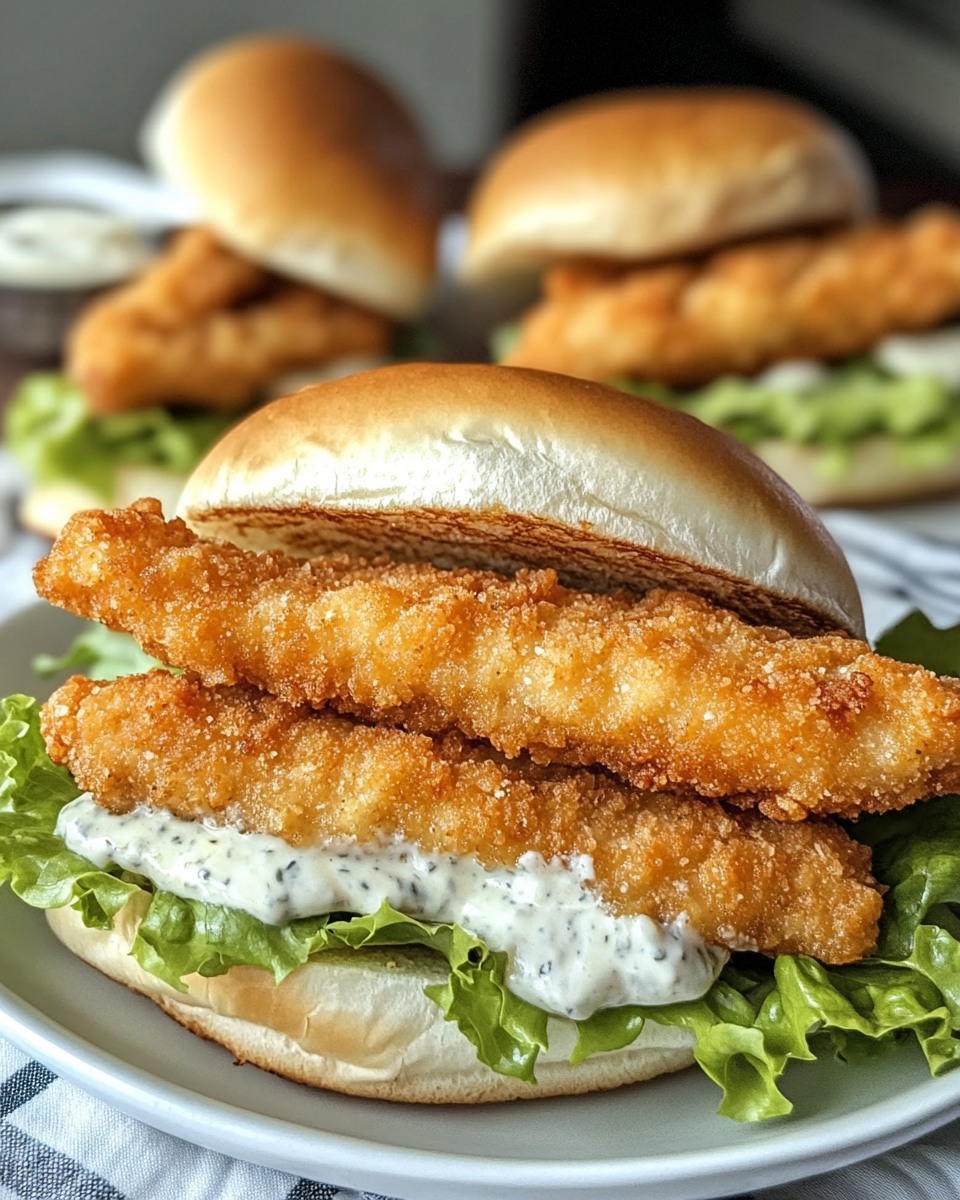 Recipes - CRISPY FISH FILLET SANDWICHES WITH LETTUCE AND TARTAR SAUCE 🐟 ...