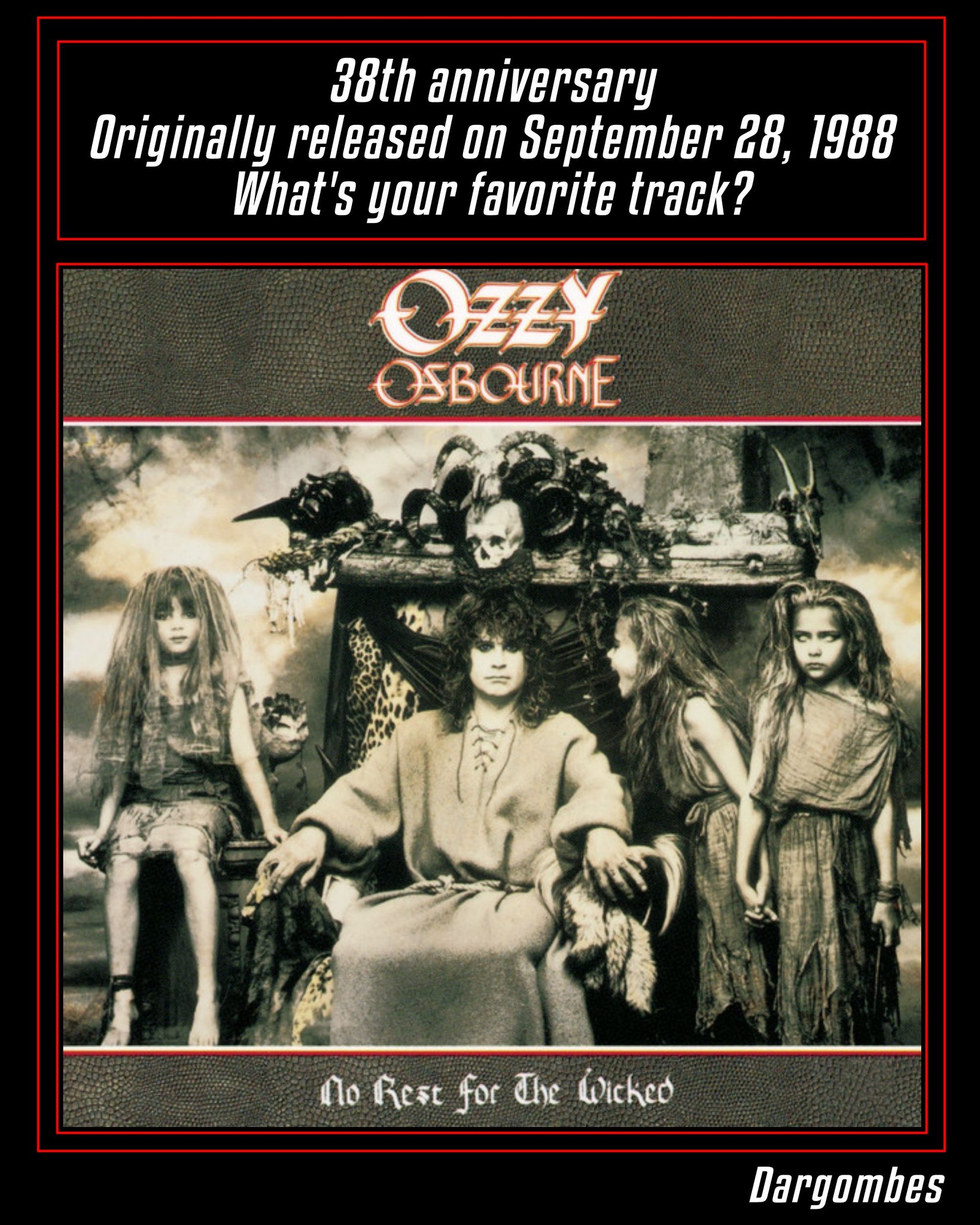 Ozzy Osbourne's No Rest for the Wicked album