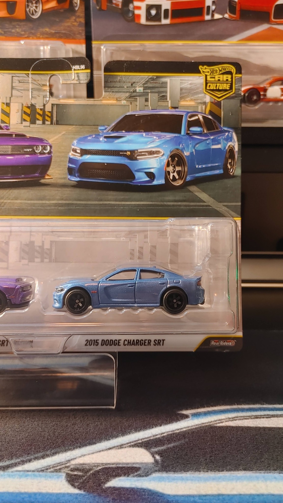 Hot Wheels '18 Dodge Challenger SRT Demon Blu - Super Custom Wheel Swap Di AEB, Scala 1:64