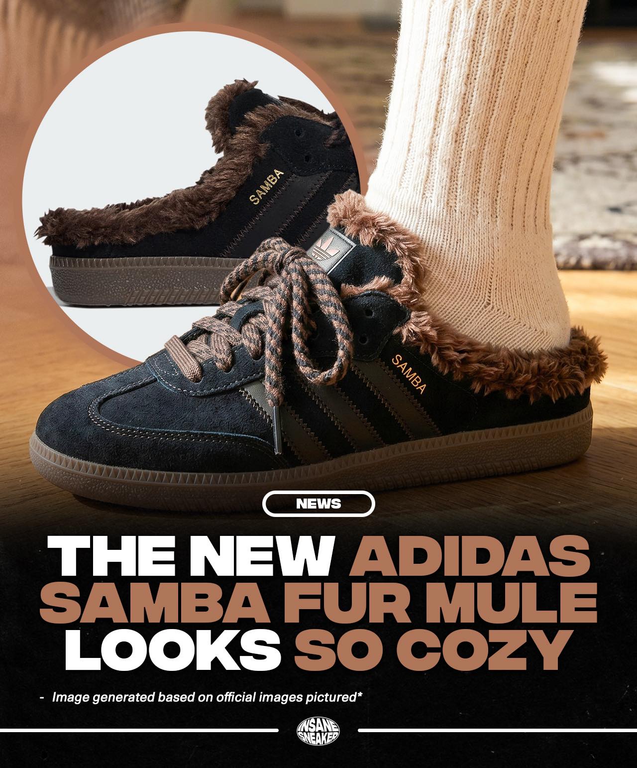 The adidas Samba Mule “Fur Lined” is dropping in Fall 2026 