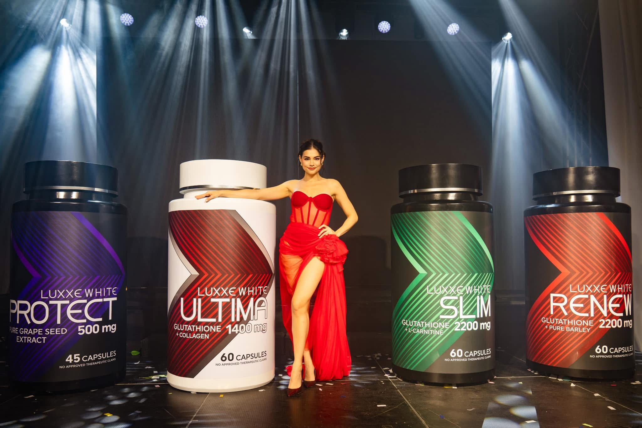 This is LUXXE WHITE ULTIMA 💫 The BEST and the ULTIMATE ❤️ the newest and the best product line collection launched by Sam SV Verzosa Raymond Francisco Richmond Yu with Rhian Ramos