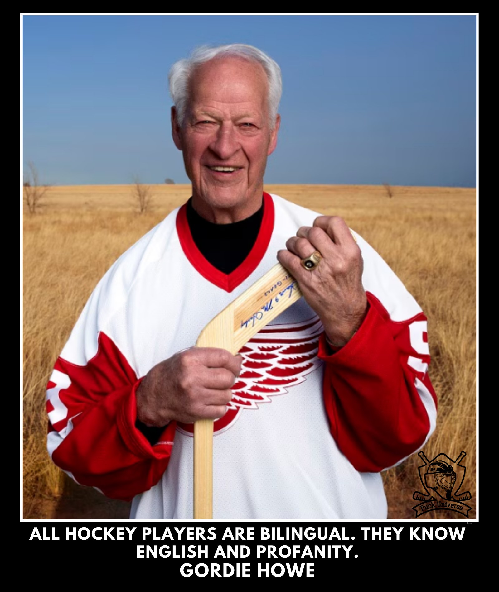 Puck - “All hockey players are bilingual. They know English and ...