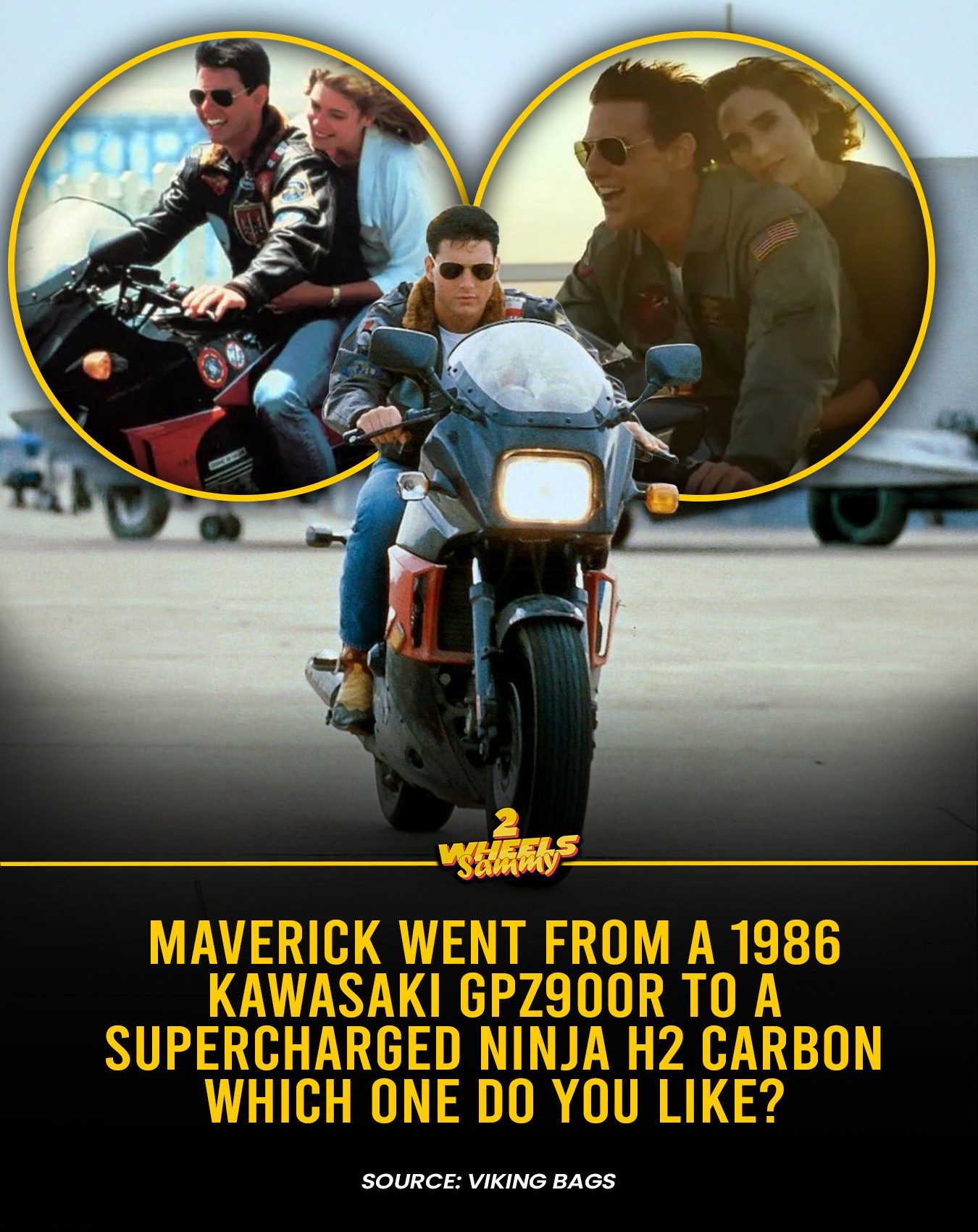 HowItStartedHowItsGoing 😎 Top Gun #GPZ #NinjaH2R #GoodTimes