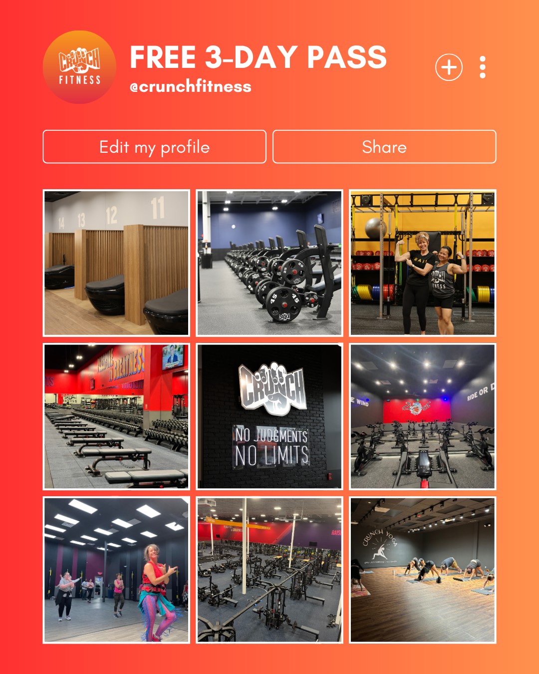 Crunch - 🎉 Try Crunch on us! 💪 Grab your FREE 3-day pass and experience ...